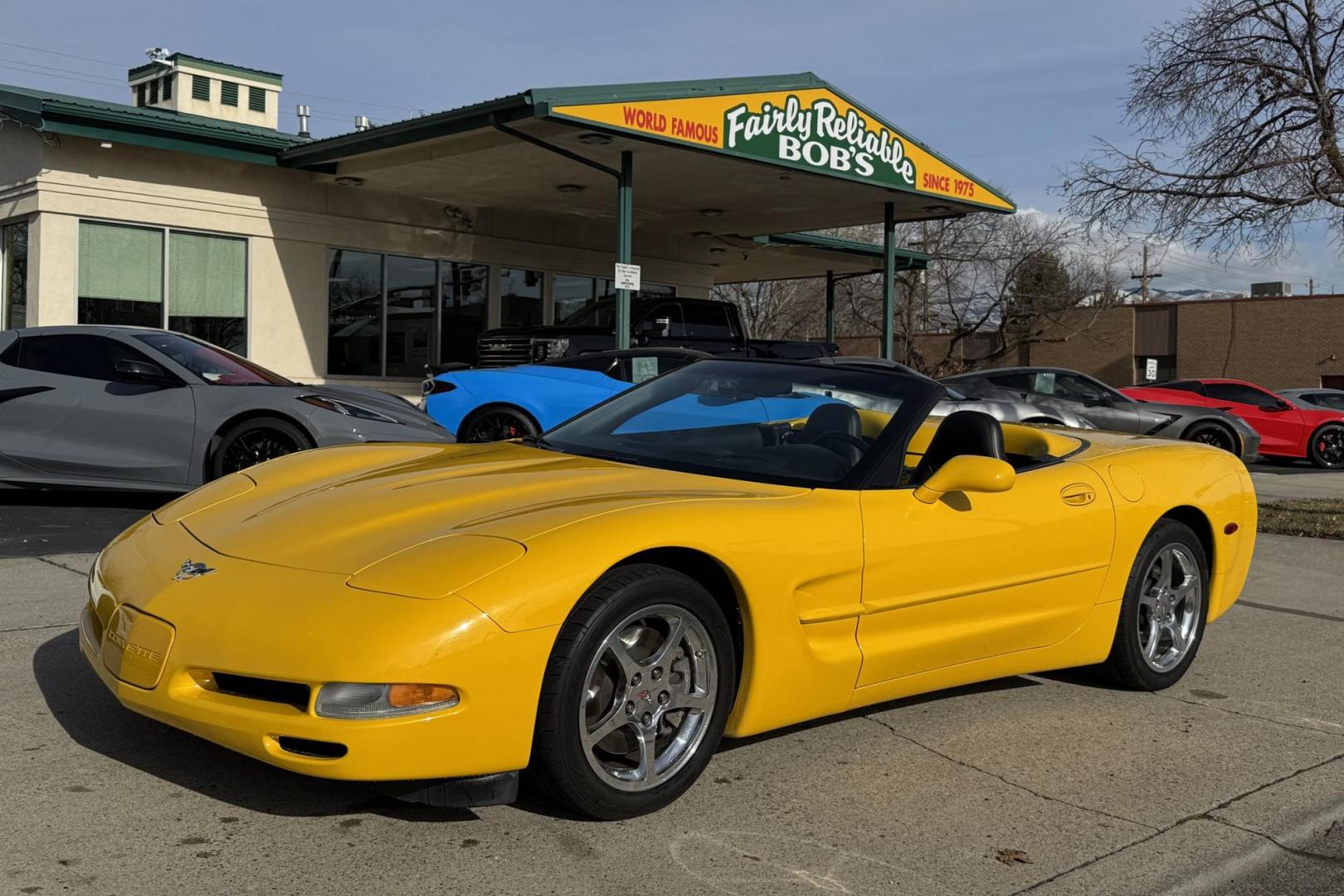 2003 Millenium Yellow /Black Chevrolet Corvette Convertible (1G1YY32G935) with an V8 5.7 Liter engine, 6 Speed Manual transmission, located at 2304 W. Main St., Boise, ID, 83702, (208) 342-7777, 43.622105, -116.218658 - Low Mileage! 6 Speed Manual! Ready To Go! - Photo#0