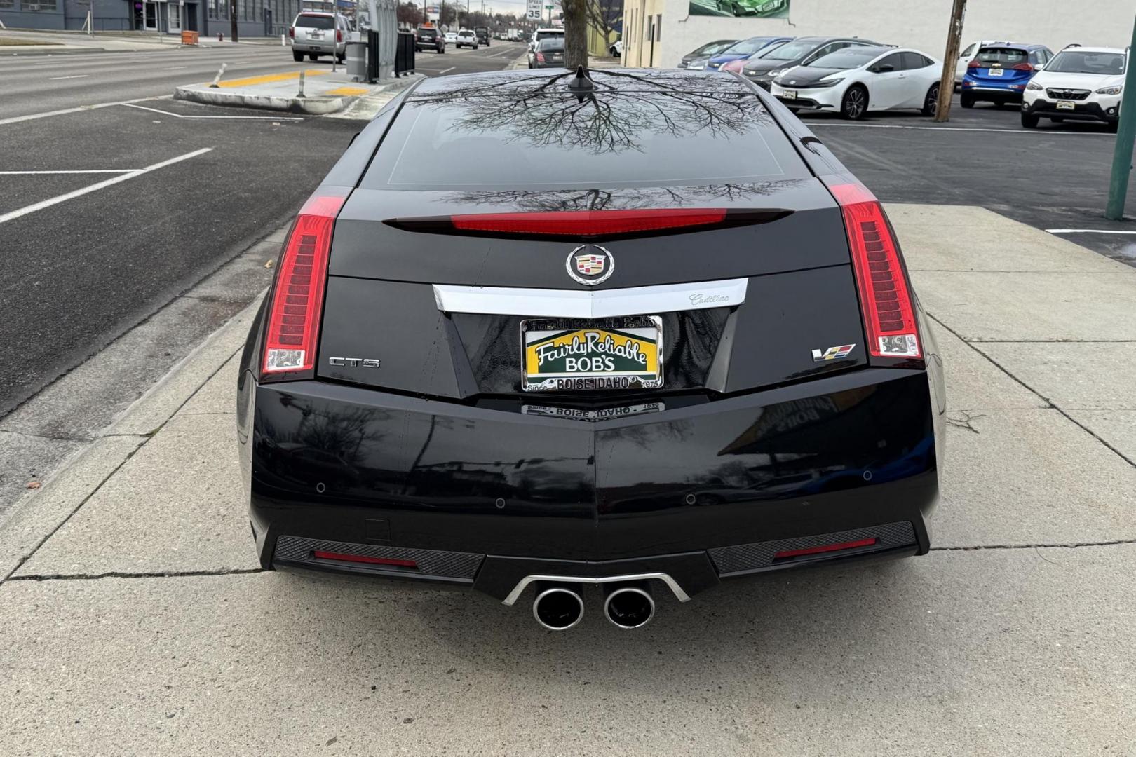 2012 Black /Black Cadillac CTS-V Coupe CTS-V (1G6DV1EP5C0) with an V8 6.2 Liter Supercharged engine, Automatic 6 Speed transmission, located at 2304 W. Main St., Boise, ID, 83702, (208) 342-7777, 43.622105, -116.218658 - Legendary CTS-V Coupe! - Photo#1