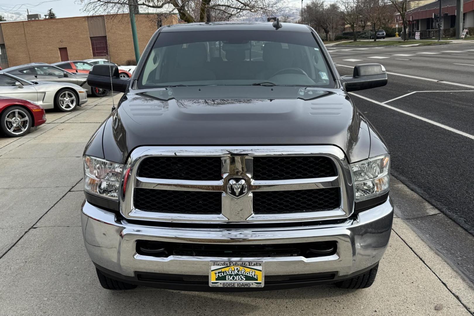 2014 Granite Crystal Metallic Clearcoat /Gray RAM 2500 Mega Cab SLT (3C6UR5MJ2EG) with an V8 6.4 liter engine, Automatic 6 Speed transmission, located at 2304 W. Main St., Boise, ID, 83702, (208) 342-7777, 43.622105, -116.218658 - Updated Stinger Audio! Apple Car Play/Android Auto! - Photo#3