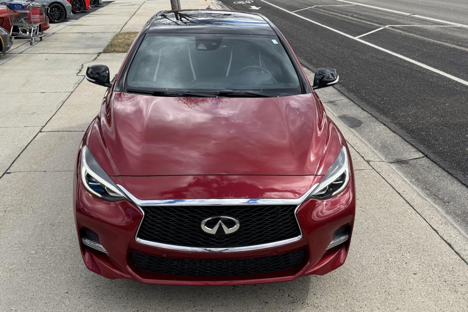 2018 Magnetic Red /Black Infiniti QX30S Sport (SJKCH5CPXJA) with an 4 Cyl 2.0 Liter Turbo engine, Automatic 7 Speed transmission, located at 2304 W. Main St., Boise, ID, 83702, (208) 342-7777, 43.622105, -116.218658 - Well Optioned And Very Fun To Drive! - Photo#3