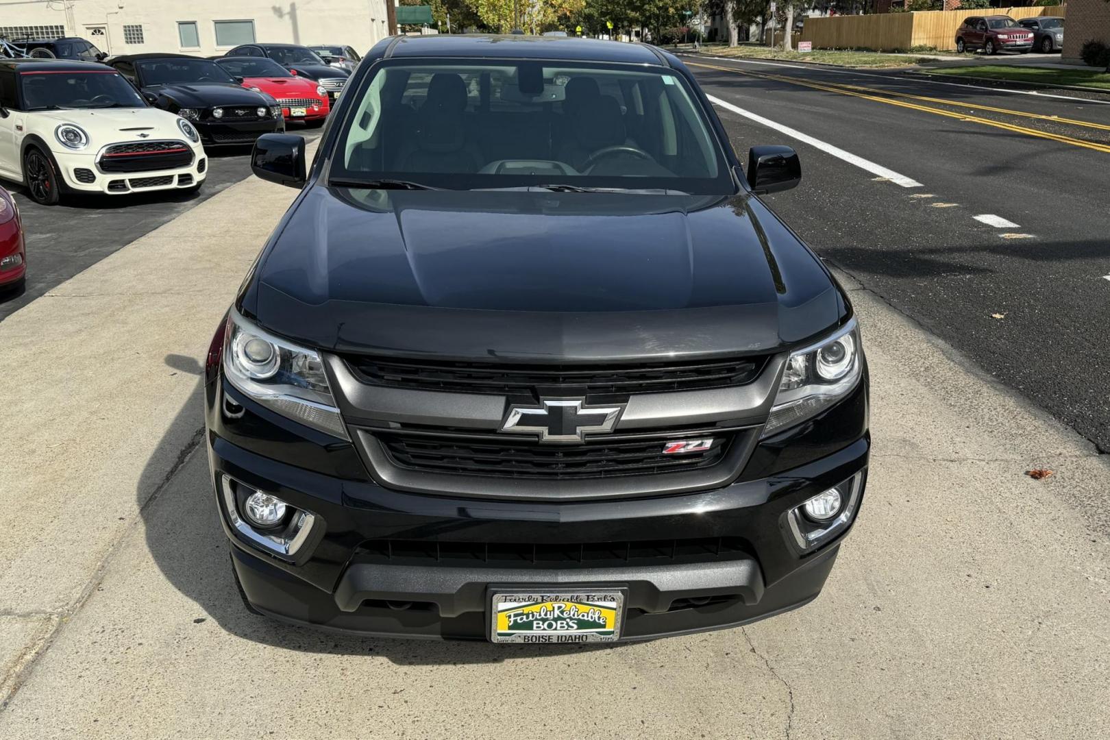 2018 Black /Black Chevrolet Colorado Z71 (1GCPTDE19J1) with an 4 Cyl 2.8 liter Turbo-Diesel engine, Automatic 8 Speed transmission, located at 2304 W. Main St., Boise, ID, 83702, (208) 342-7777, 43.622105, -116.218658 - Z71 package! Sharp truck! - Photo#1