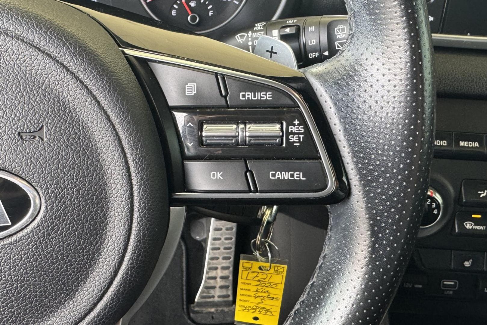 2020 Steel Gray /Black Kia Sportage S (KNDP6CAC1L7) with an 4 Cyl 2.4 Liter engine, Automatic transmission, located at 2304 W. Main St., Boise, ID, 83702, (208) 342-7777, 43.622105, -116.218658 - All Wheel Drive And Ready To Go! - Photo#10