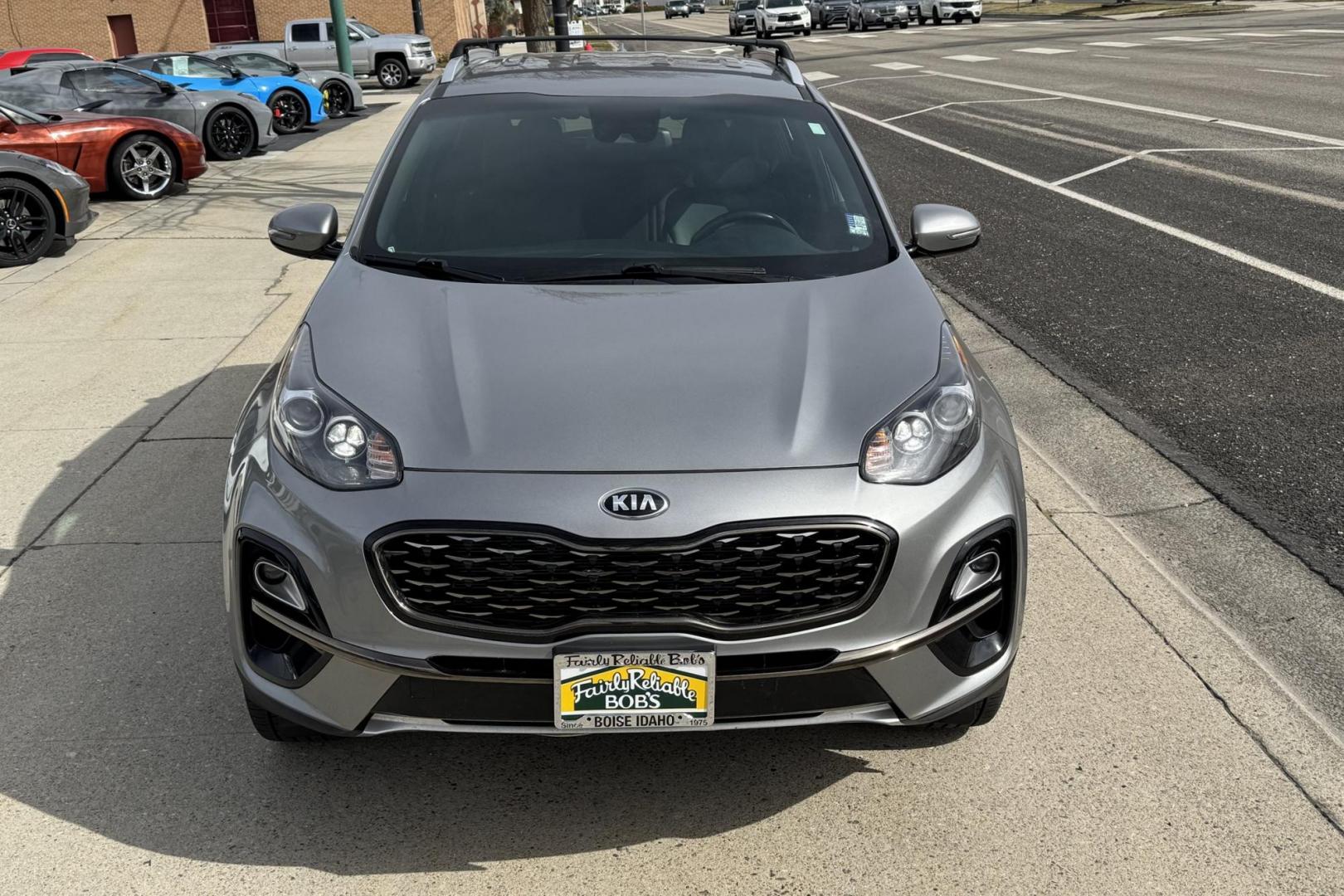 2020 Steel Gray /Black Kia Sportage S (KNDP6CAC1L7) with an 4 Cyl 2.4 Liter engine, Automatic transmission, located at 2304 W. Main St., Boise, ID, 83702, (208) 342-7777, 43.622105, -116.218658 - All Wheel Drive And Ready To Go! - Photo#3