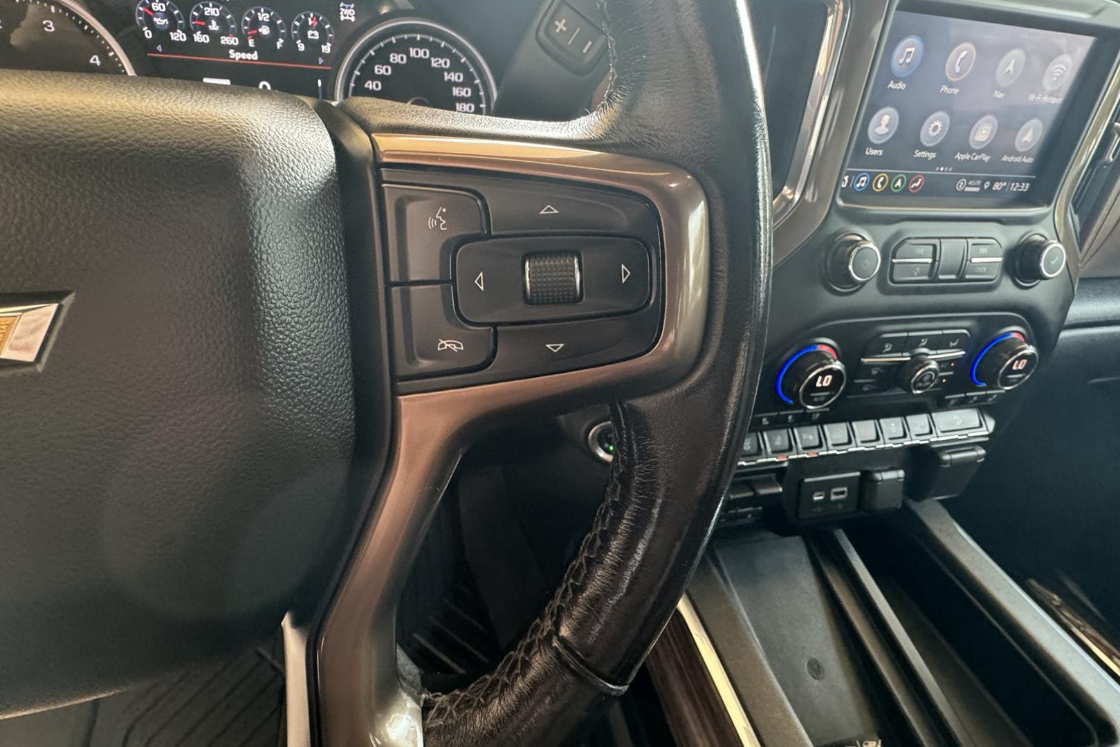 2021 Summit White /Brown/Black Chevrolet Silverado 3500HD High Country High Country Crew Cab (1GC4YVEY9MF) with an V8 6.6 liter Turbo-Diesel engine, Automatic transmission, located at 2304 W. Main St., Boise, ID, 83702, (208) 342-7777, 43.622105, -116.218658 - Magnificent Truck! Ready To Haul! Power Running Boards Too! - Photo#11