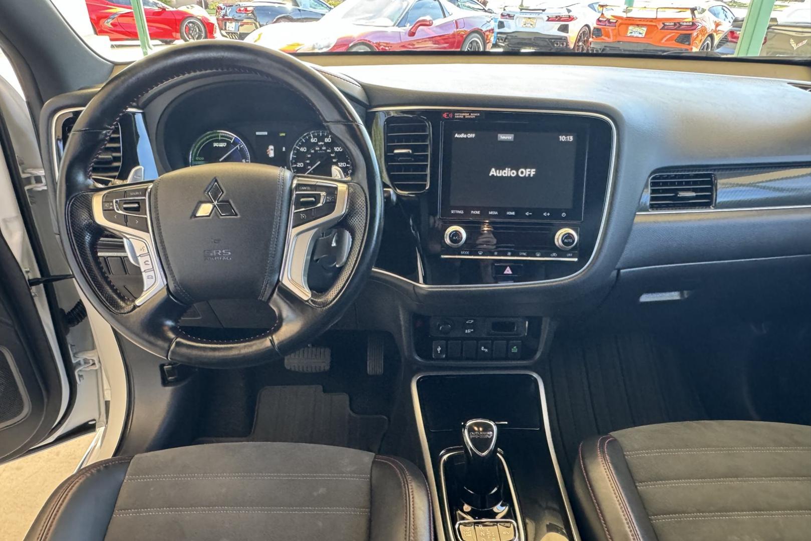 2021 White Diamond Pearl /Black Mitsubishi Outlander SEL (JA4J2VA76MZ) with an 2.4L DOHC MIVEC 4-Cylinder engine, Automatic transmission, located at 2304 W. Main St., Boise, ID, 83702, (208) 342-7777, 43.622105, -116.218658 - 2021 Mitsubishi Outlander PHEV SEL - Photo#11