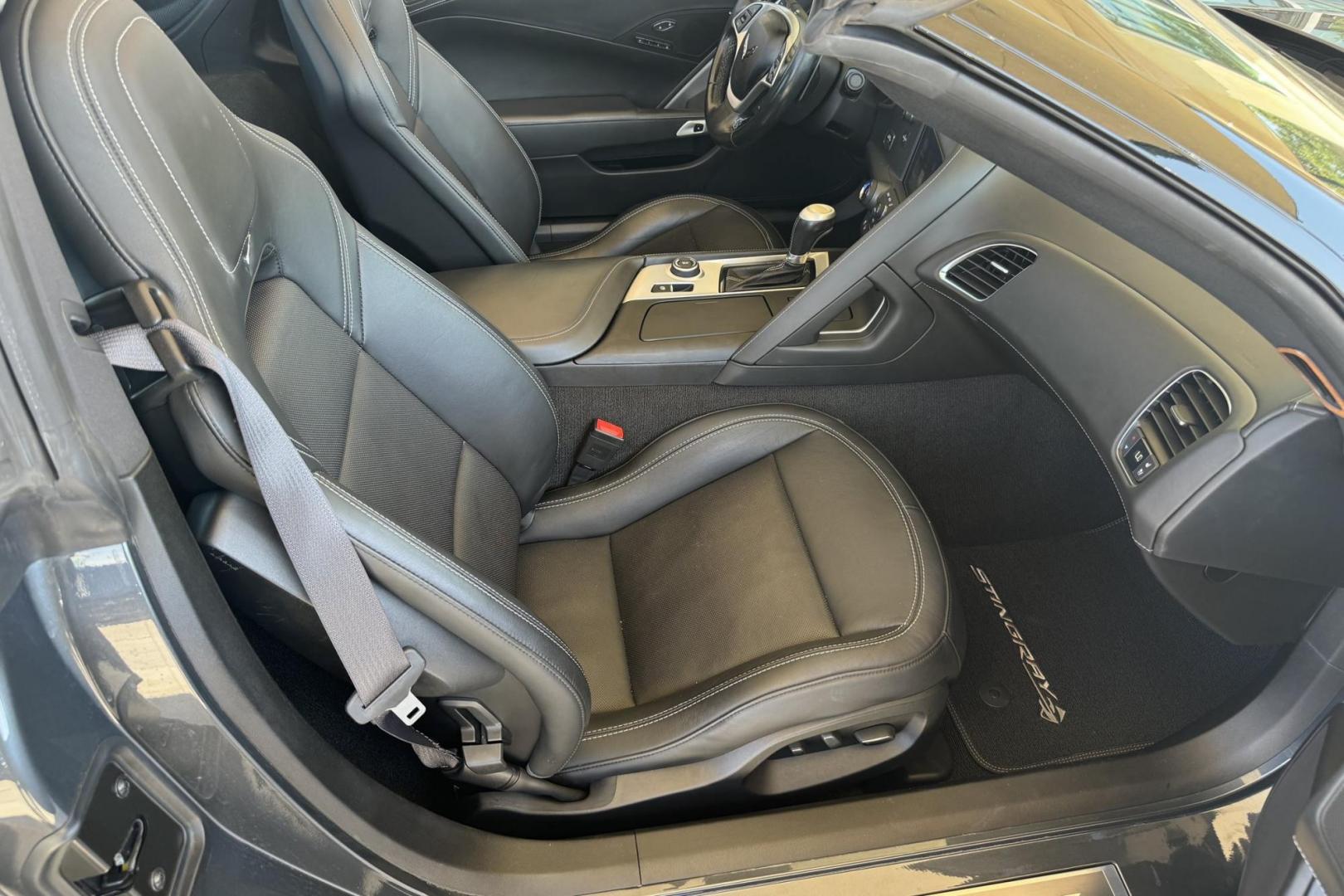 2014 Cyber Gray /Black Chevrolet Corvette Stingray 3LT Coupe (1G1YF2D70E5) with an V8 6.2 Liter engine, Automatic transmission, located at 2304 W. Main St., Boise, ID, 83702, (208) 342-7777, 43.622105, -116.218658 - Beautiful 3LT Coupe! Ready to go! - Photo#13