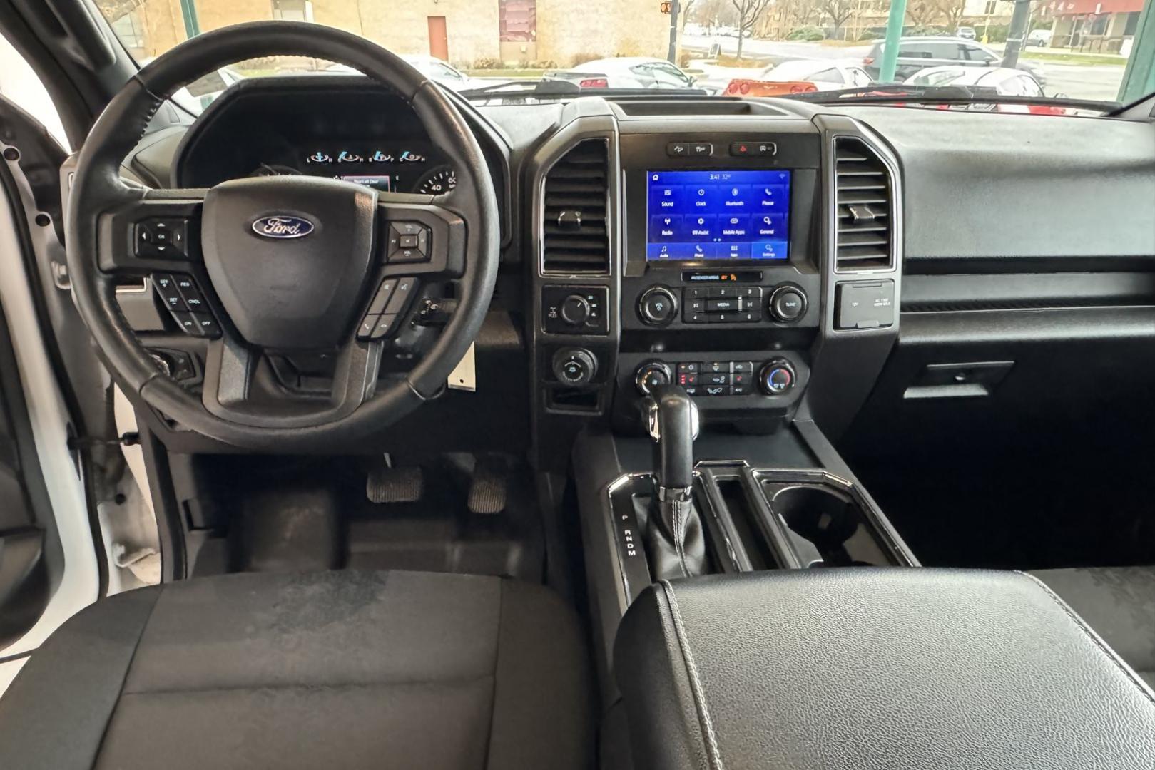 2020 Oxford White /Black Ford F-150 Super Crew XLT (1FTEW1E57LK) with an V8 5.0 Liter engine, Automatic 10 Speed transmission, located at 2304 W. Main St., Boise, ID, 83702, (208) 342-7777, 43.622105, -116.218658 - New Tires! Clean 4x4! - Photo#14