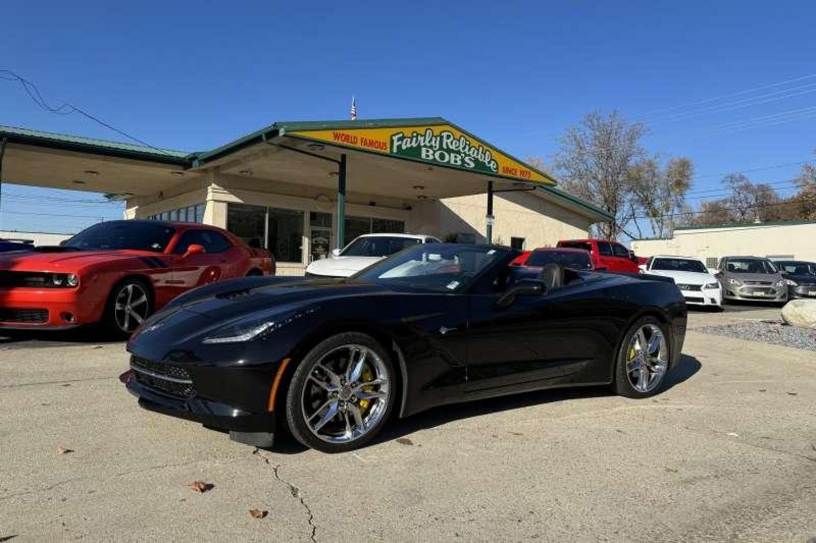 2015 Black /Black Chevrolet Corvette Stingray 2LT Z51 Convertible (1G1YK3D76F5) with an V8 6.2 Liter engine, Automatic transmission, located at 2304 W. Main St., Boise, ID, 83702, (208) 342-7777, 43.622105, -116.218658 - Highly Optioned And Extremely Low Mileage! Own The Legend! - Photo#0