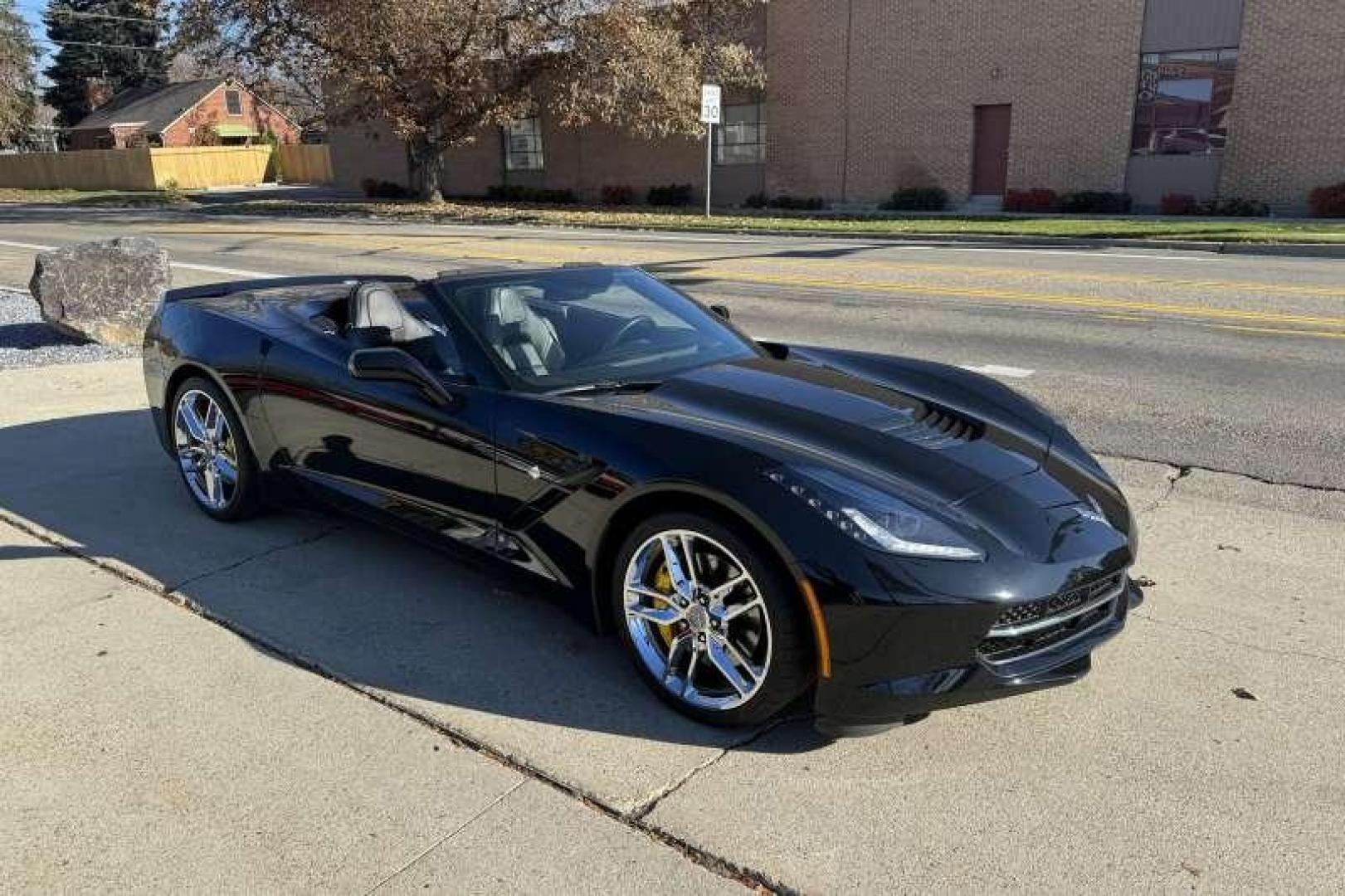 2015 Black /Black Chevrolet Corvette Stingray 2LT Z51 Convertible (1G1YK3D76F5) with an V8 6.2 Liter engine, Automatic transmission, located at 2304 W. Main St., Boise, ID, 83702, (208) 342-7777, 43.622105, -116.218658 - Highly Optioned And Extremely Low Mileage! Own The Legend! - Photo#2