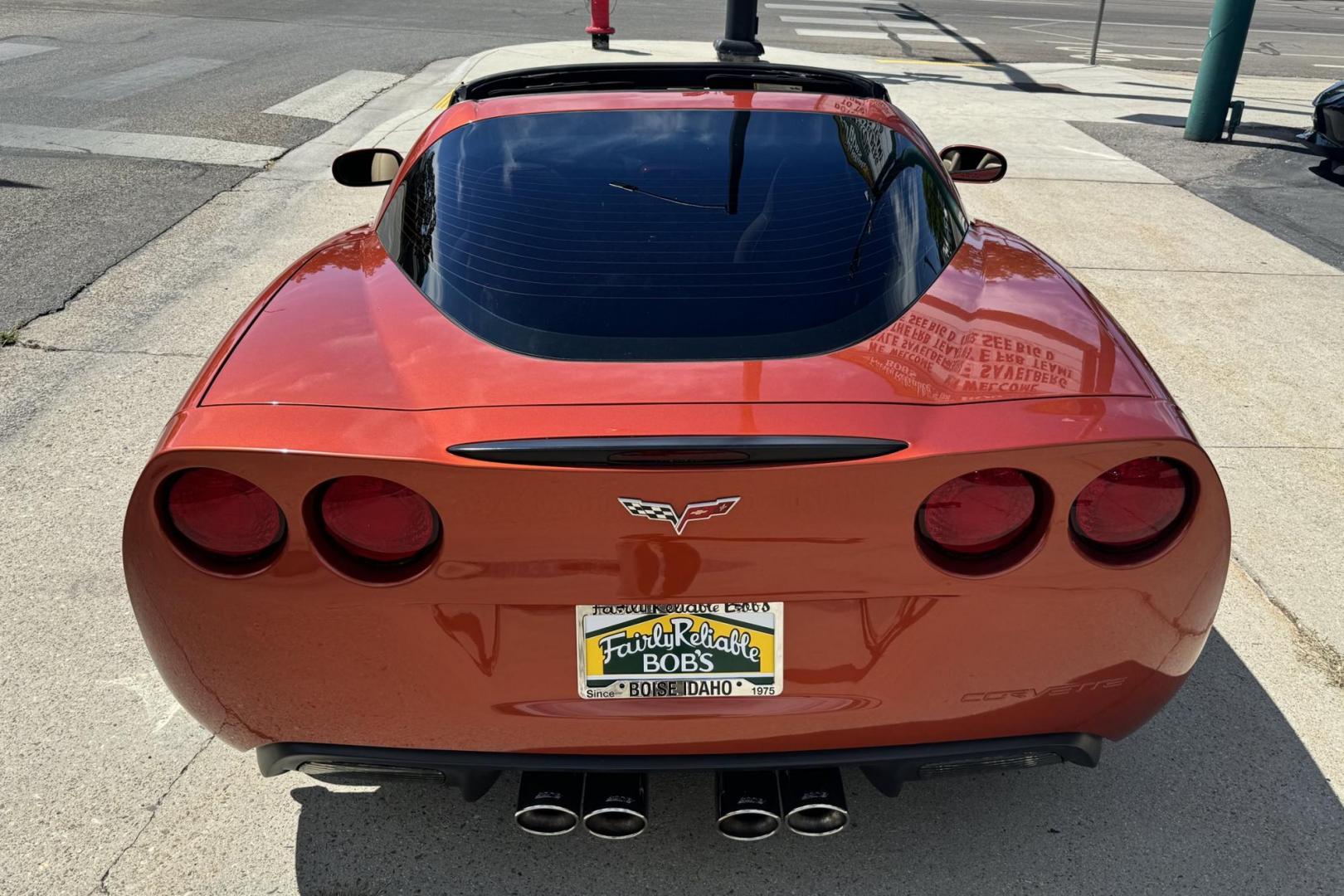 2005 Daytona Sunset Orange /Cashmere CHEVROLET CORVETTE BASE (1G1YY24U555) with an 6.0L LS2 V8 SFI engine, Automatic transmission, located at 2304 W. Main St., Boise, ID, 83702, (208) 342-7777, 43.622105, -116.218658 - 2005 CHEVROLET - Photo#1