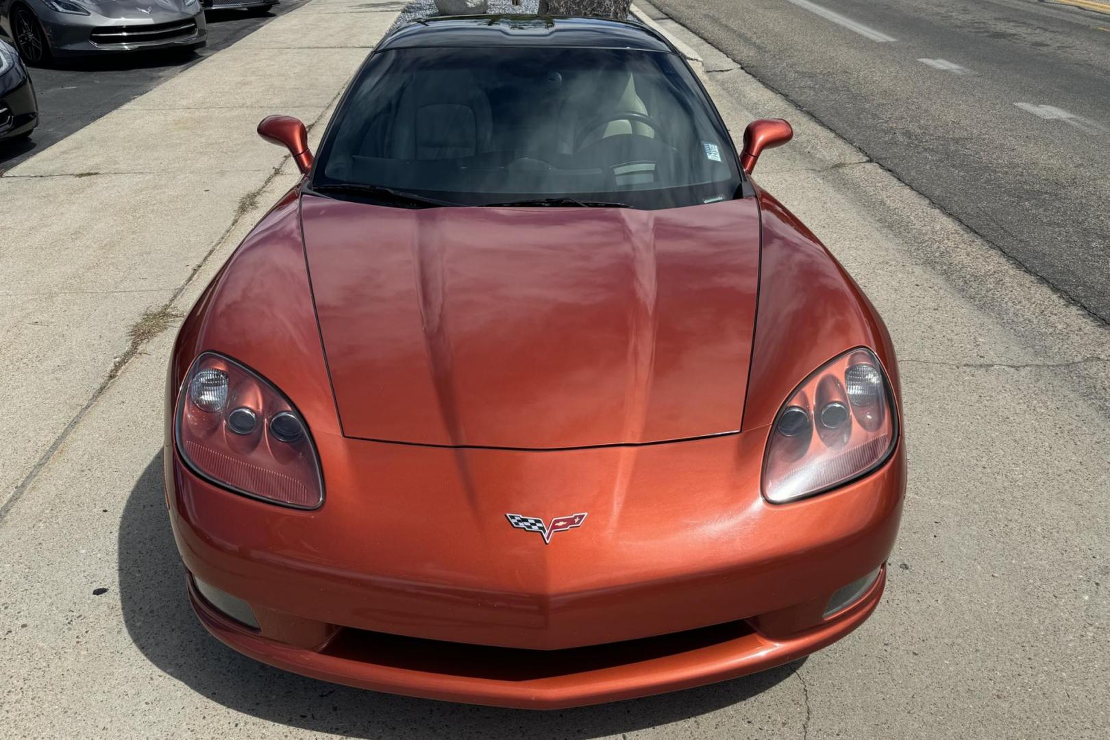 2005 Daytona Sunset Orange /Cashmere CHEVROLET CORVETTE BASE (1G1YY24U555) with an 6.0L LS2 V8 SFI engine, Automatic transmission, located at 2304 W. Main St., Boise, ID, 83702, (208) 342-7777, 43.622105, -116.218658 - 2005 CHEVROLET - Photo#19