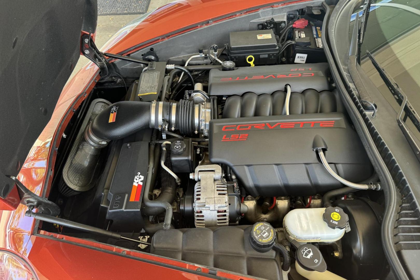 2005 Daytona Sunset Orange /Cashmere CHEVROLET CORVETTE BASE (1G1YY24U555) with an 6.0L LS2 V8 SFI engine, Automatic transmission, located at 2304 W. Main St., Boise, ID, 83702, (208) 342-7777, 43.622105, -116.218658 - 2005 CHEVROLET - Photo#6