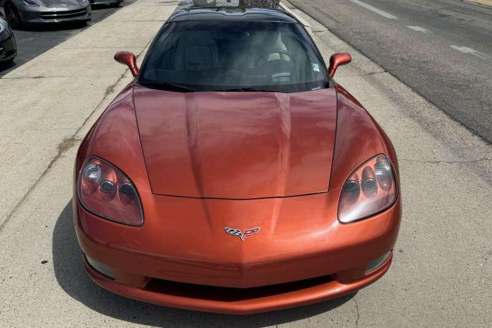 2005 Daytona Sunset Orange /Cashmere CHEVROLET CORVETTE BASE (1G1YY24U555) with an 6.0L LS2 V8 SFI engine, Automatic transmission, located at 2304 W. Main St., Boise, ID, 83702, (208) 342-7777, 43.622105, -116.218658 - 2005 CHEVROLET - Photo#18