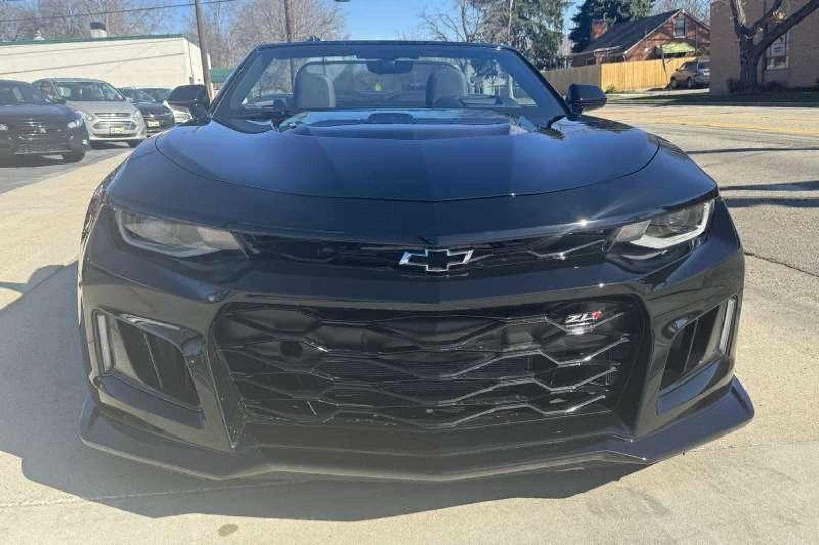 2022 Black /Black Chevrolet Camaro ZL1 Convertible (1G1FK3D67N0) with an V8 6.2 Liter Supercharged engine, Automatic transmission, located at 2304 W. Main St., Boise, ID, 83702, (208) 342-7777, 43.622105, -116.218658 - Too Many Options To List! 650 hp And 650 lb-ft of Torque! - Photo#3