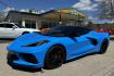 2022 Rapid Blue /Tension With Twilight Blue Dipped Chevrolet Corvette Stingray 3LT (1G1YC3D44N5) with an V8 6.2 Liter engine, Automatic 8 Speed transmission, located at 2304 W. Main St., Boise, ID, 83702, (208) 342-7777, 43.622105, -116.218658 - 3LT C8 Convertible! Clean! - Photo#8