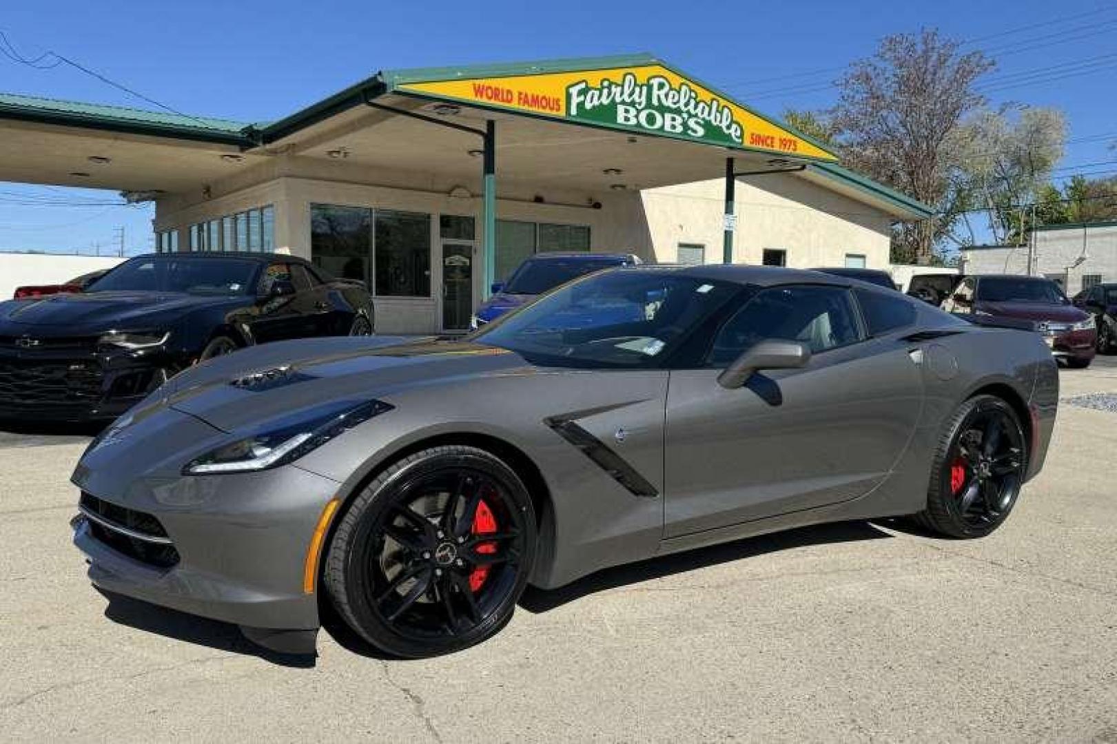 2015 Shark Grey /Gray Chevrolet Corvette Stingray Z51 3LT (1G1YM2D70F5) with an 6.2L (376 CI) V8 DI engine, Automatic 8 Speed transmission, located at 2304 W. Main St., Boise, ID, 83702, (208) 342-7777, 43.622105, -116.218658 - 2015 Chevrolet Corvette Stingray 3LT Z51! - Photo#14