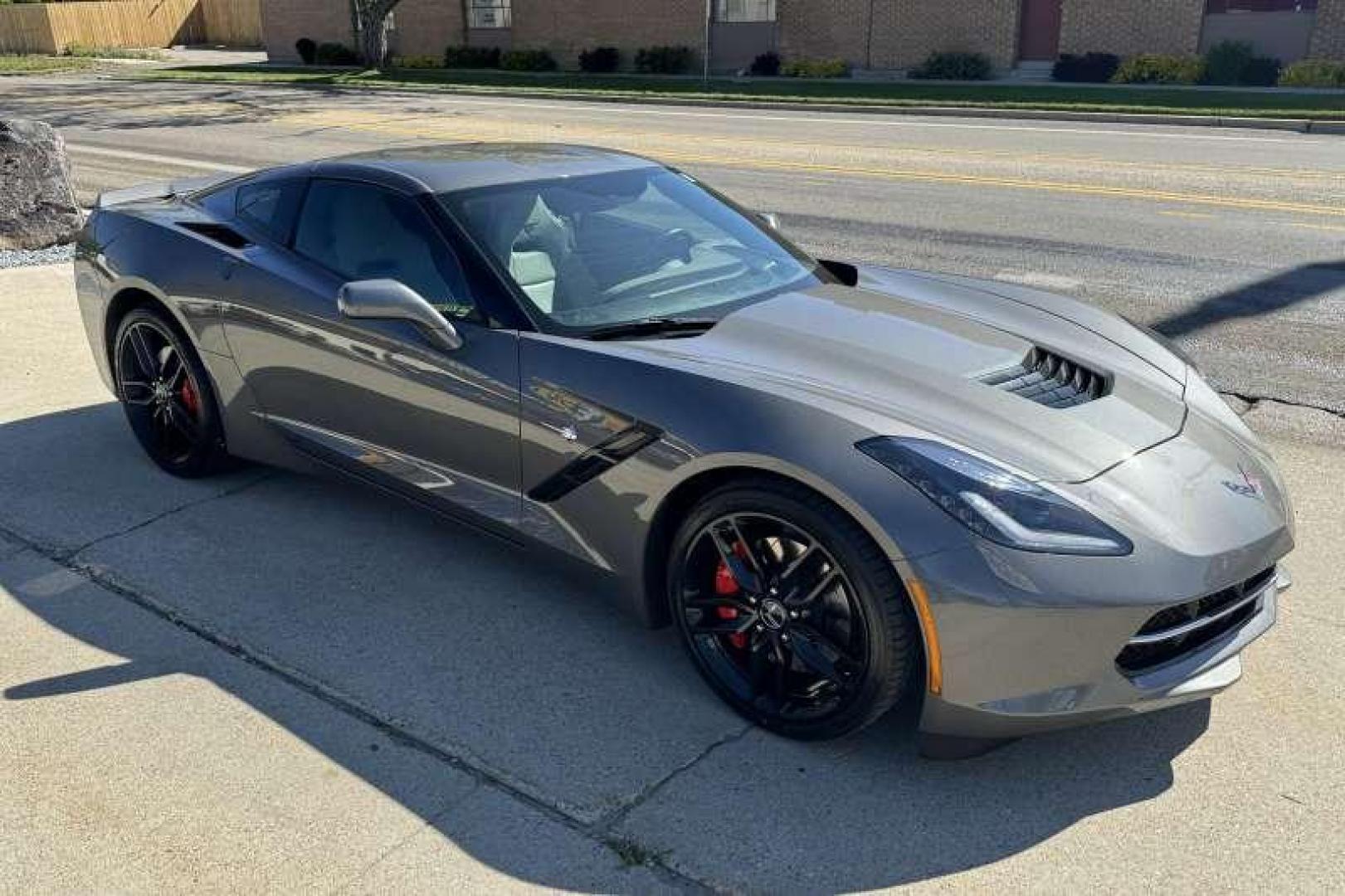 2015 Shark Grey /Gray Chevrolet Corvette Stingray Z51 3LT (1G1YM2D70F5) with an 6.2L (376 CI) V8 DI engine, Automatic 8 Speed transmission, located at 2304 W. Main St., Boise, ID, 83702, (208) 342-7777, 43.622105, -116.218658 - 2015 Chevrolet Corvette Stingray 3LT Z51! - Photo#16