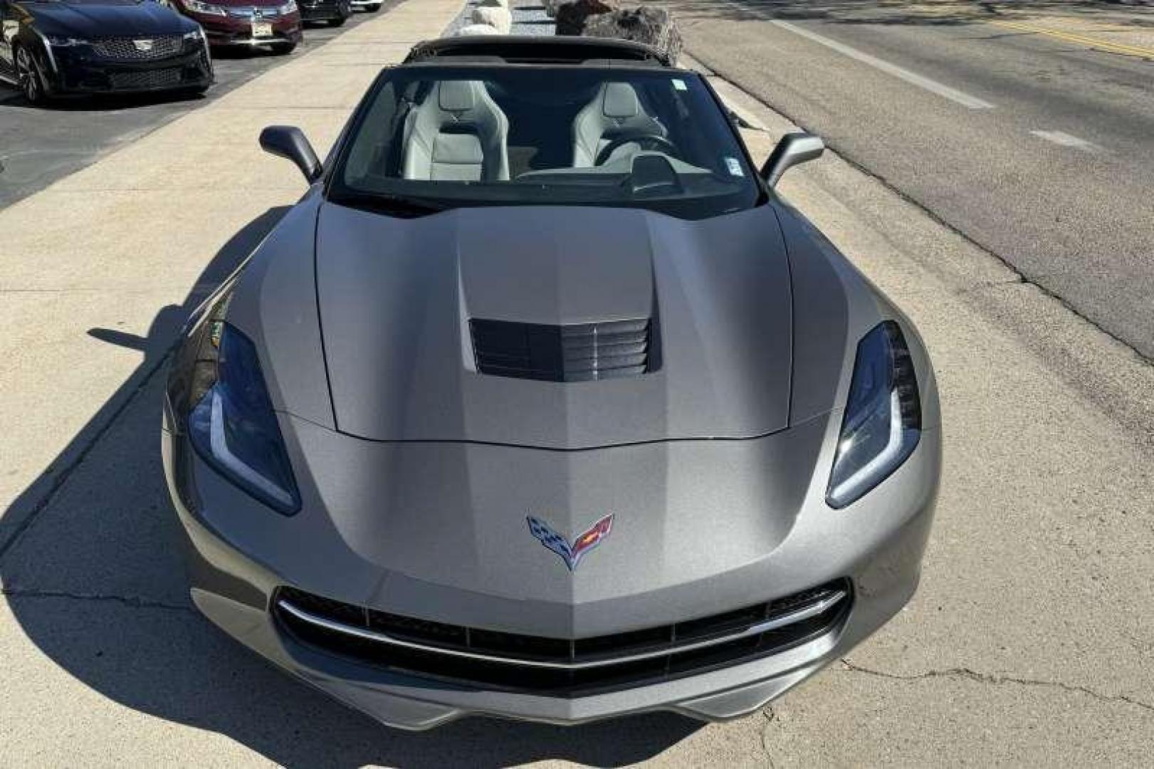 2015 Shark Grey /Gray CHEVROLET CORVETTE Z51 3LT (1G1YM2D70F5) with an 6.2L (376 CI) V8 DI engine, Automatic 8 Speed transmission, located at 2304 W. Main St., Boise, ID, 83702, (208) 342-7777, 43.622105, -116.218658 - 2015 CHEVROLET - Photo#3