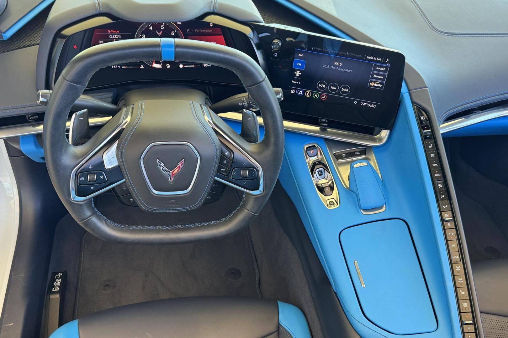 2020 Ceramic Matrix Gray /Tension/Twilight Blue Chevrolet Corvette Stingray 3LT Z51 (1G1Y82D43L5) with an V8 6.2 Liter engine, Automatic transmission, located at 2304 W. Main St., Boise, ID, 83702, (208) 342-7777, 43.622105, -116.218658 - Own The Legend! Beautiful Car! The Whole Car Has Been Encased In Paint Protection Film! - Photo#12