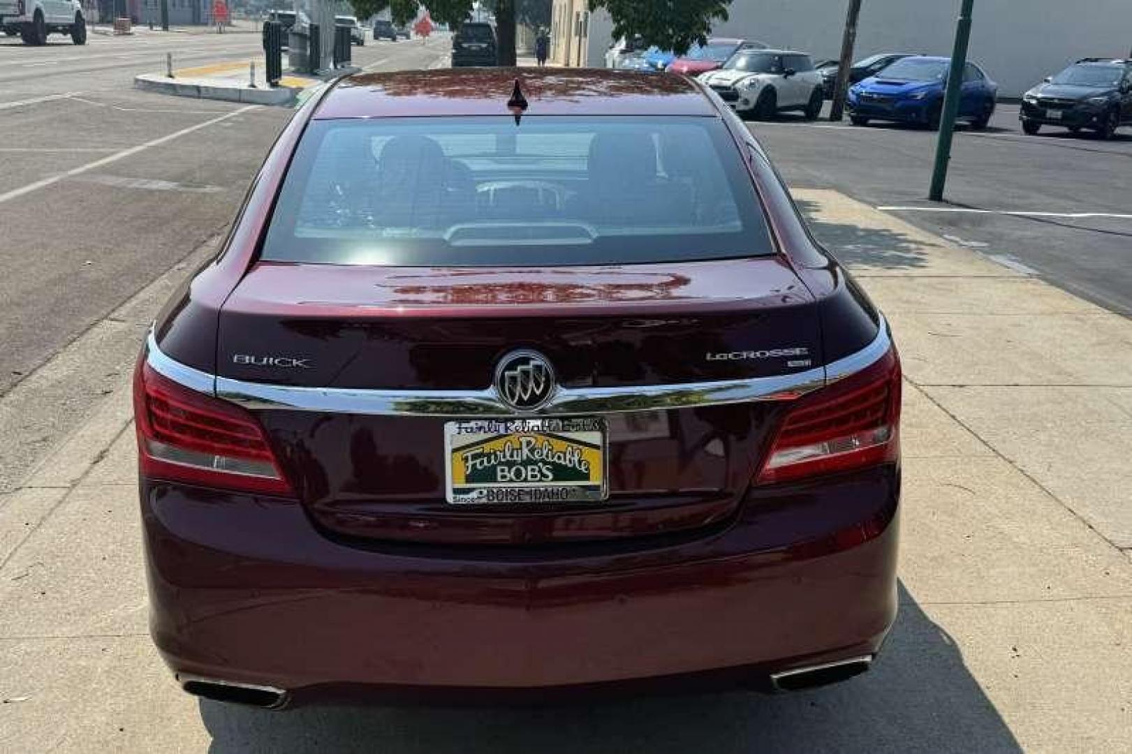 2014 Basque Red Pearl /Black BUICK LACROSSE Premium I (1G4GE5G36EF) with an 3.6L SIDI DOHC V6 VVT engine, Automatic 6 Speed transmission, located at 2304 W. Main St., Boise, ID, 83702, (208) 342-7777, 43.622105, -116.218658 - 2014 BUICK - Photo#1