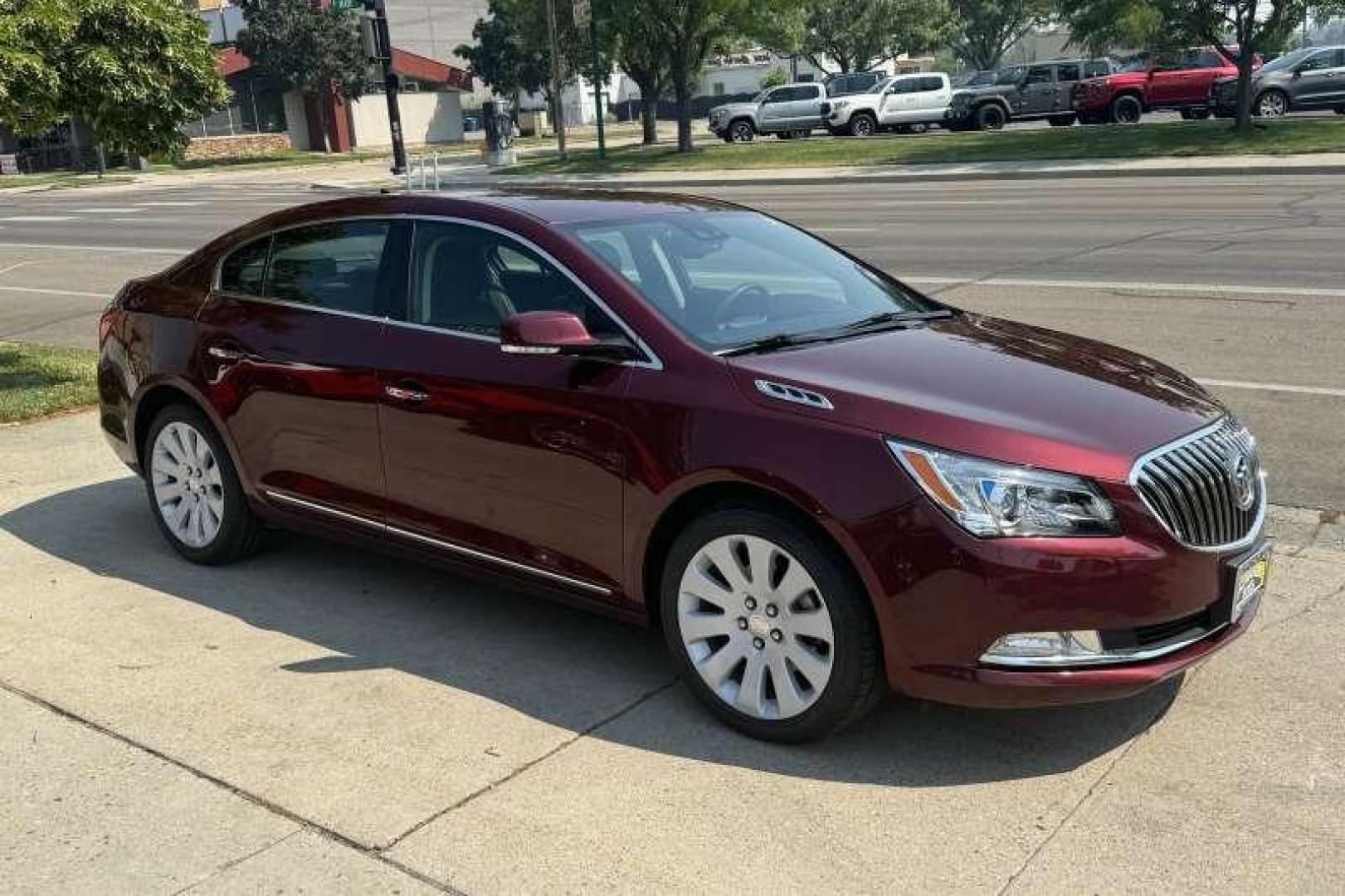 2014 Basque Red Pearl /Black BUICK LACROSSE Premium I (1G4GE5G36EF) with an 3.6L SIDI DOHC V6 VVT engine, Automatic 6 Speed transmission, located at 2304 W. Main St., Boise, ID, 83702, (208) 342-7777, 43.622105, -116.218658 - Photo#3