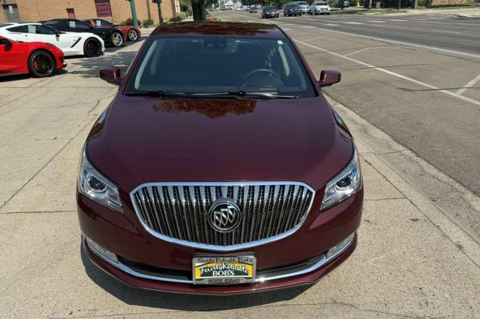 2014 Basque Red Pearl /Black BUICK LACROSSE Premium I (1G4GE5G36EF) with an 3.6L SIDI DOHC V6 VVT engine, Automatic 6 Speed transmission, located at 2304 W. Main St., Boise, ID, 83702, (208) 342-7777, 43.622105, -116.218658 - Photo#4