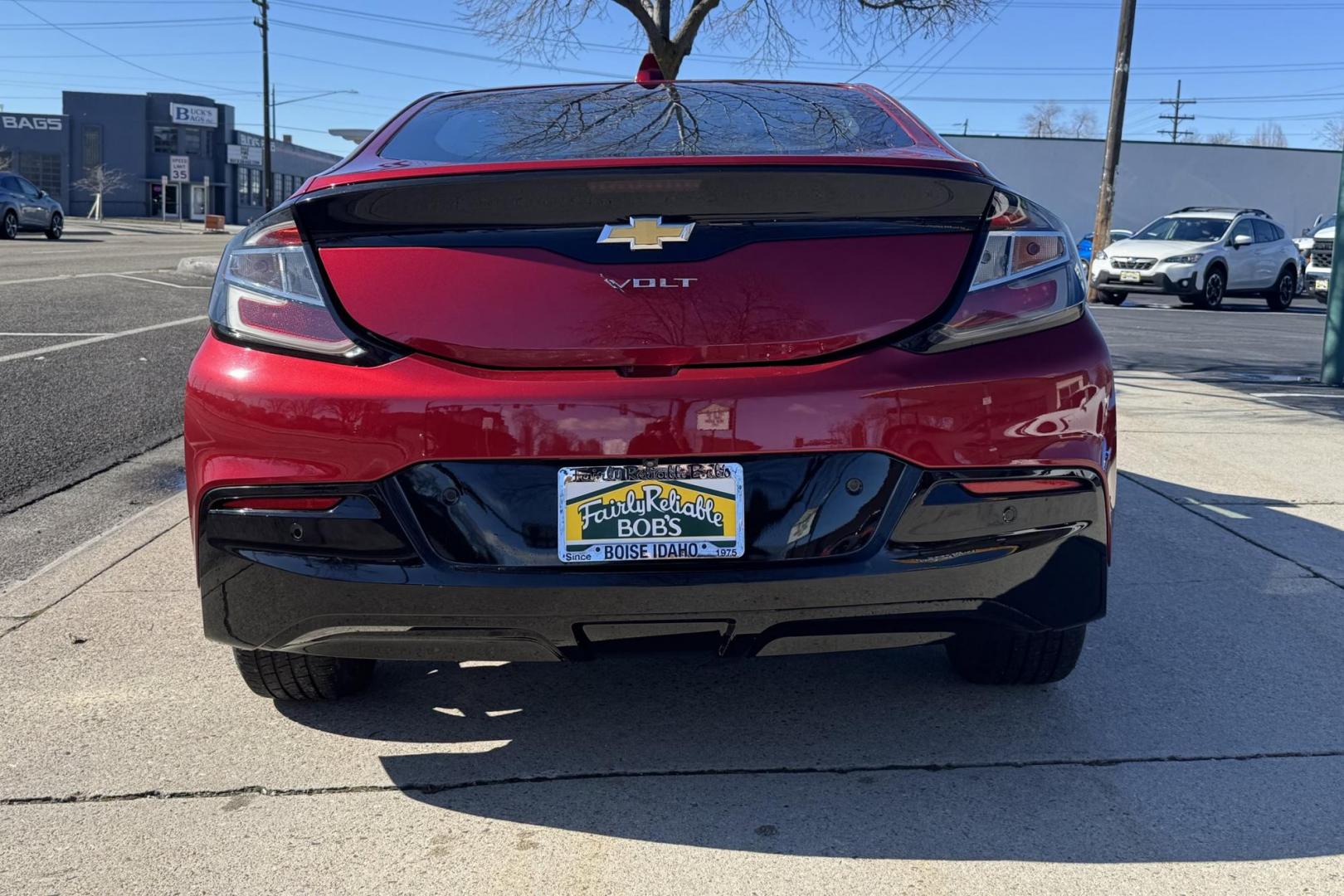 2018 Red /Black Chevrolet Volt LT (1G1RC6S54JU) with an 4 Cyl 1.5 Liter Hybrid engine, Automatic transmission, located at 2304 W. Main St., Boise, ID, 83702, (208) 342-7777, 43.622105, -116.218658 - Great Fuel Economy! Tremendous Value In These Cars! - Photo#1