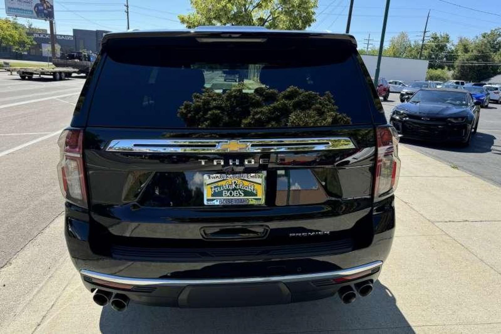 2021 Black /Black Chevrolet Tahoe Premier (1GNSKSKD8MR) with an V8 5.3 Liter engine, Automatic 10 Speed transmission, located at 2304 W. Main St., Boise, ID, 83702, (208) 342-7777, 43.622105, -116.218658 - Photo#1