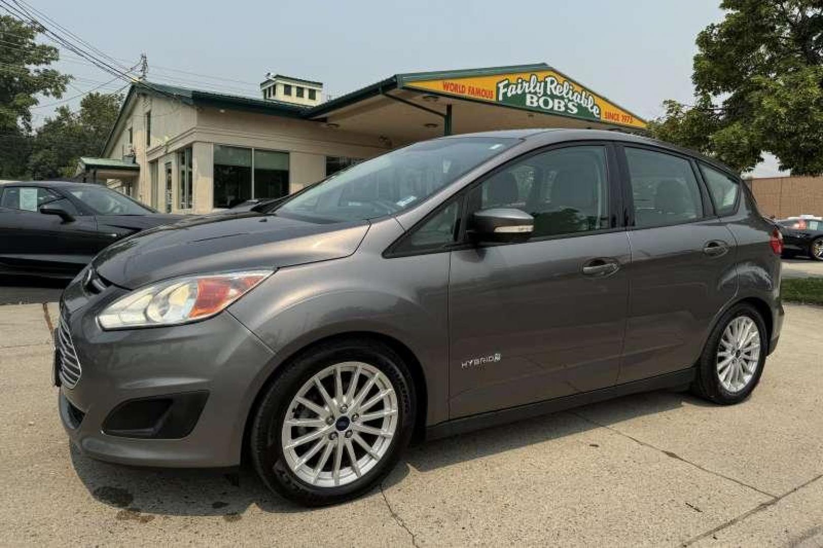 2014 Gray /Gray Ford C-Max Hybrid SE (1FADP5AU2EL) with an 2.0L ATKINSON-CYCLE I-4 HYBRID engine, Automatic transmission, located at 2304 W. Main St., Boise, ID, 83702, (208) 342-7777, 43.622105, -116.218658 - 2014 FORD - Photo#0