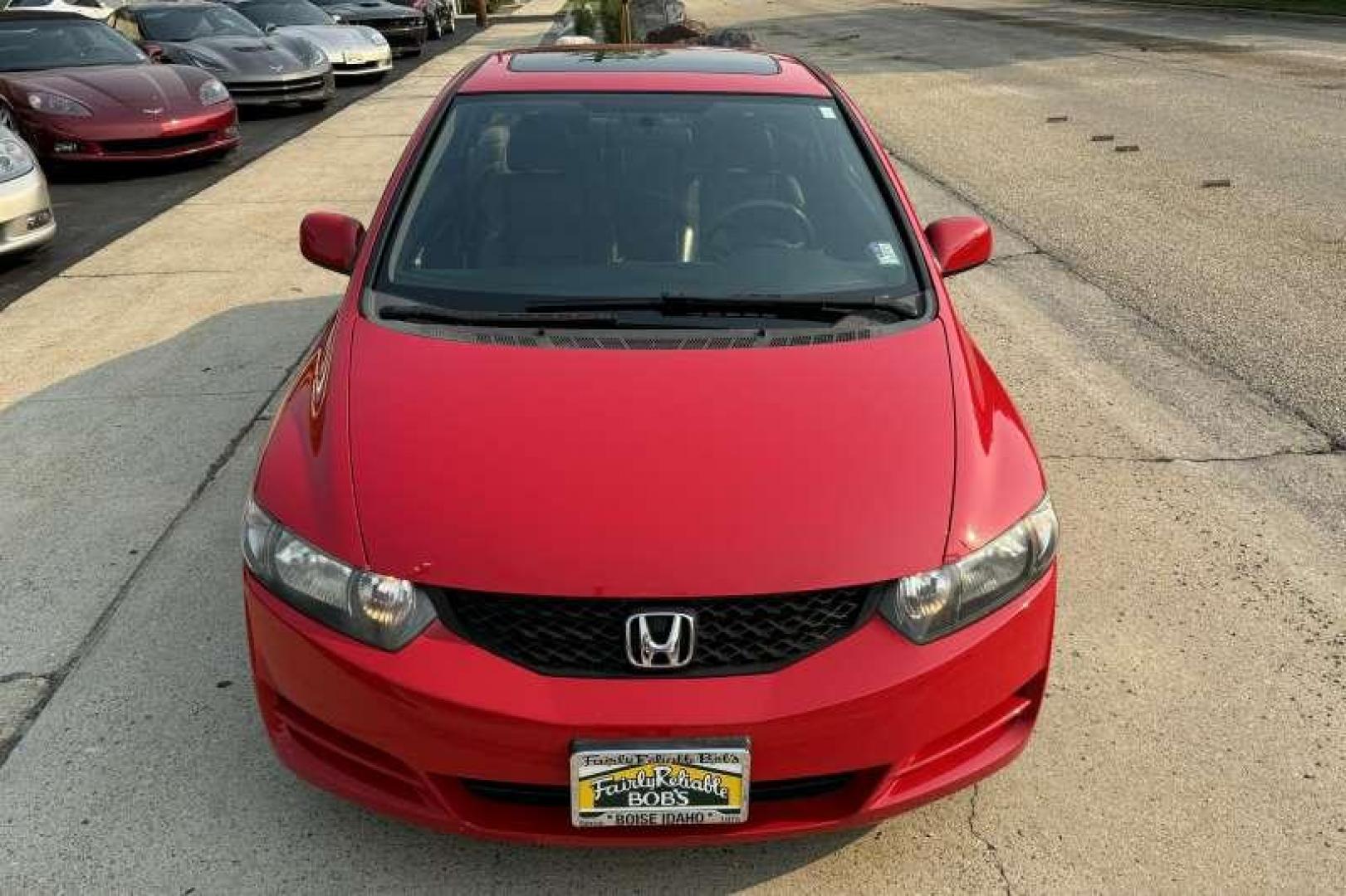 2010 Rallye Red /Black Honda Civic Coupe EX-L (2HGFG1B90AH) with an 4 Cyl 1.8 Liter engine, Automatic 5 Speed transmission, located at 2304 W. Main St., Boise, ID, 83702, (208) 342-7777, 43.622105, -116.218658 - 2010 HONDA - Photo#3