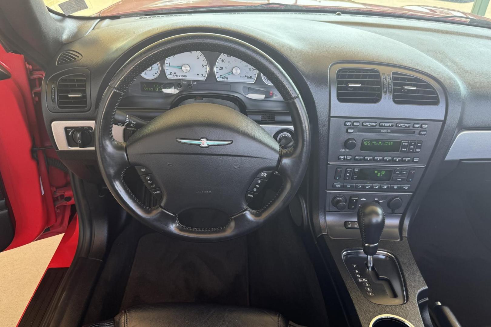 2005 Red /Black Ford Thunderbird Premium (1FAHP60A65Y) with an V8 3.9 Liter engine, Automatic 5 Speed transmission, located at 2304 W. Main St., Boise, ID, 83702, (208) 342-7777, 43.622105, -116.218658 - 2005 FORD - Photo#8