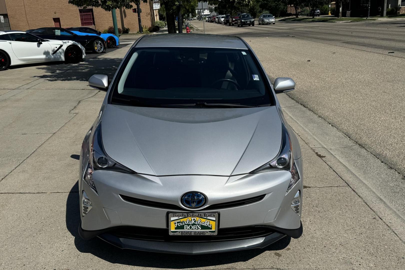 2017 Silver /Black Toyota Prius Four (JTDKARFU7H3) with an 4 Cyl 1.8 Liter Hybrid engine, Automatic transmission, located at 2304 W. Main St., Boise, ID, 83702, (208) 342-7777, 43.622105, -116.218658 - 2017 Toyota Prius IV Hathchback - Photo#3