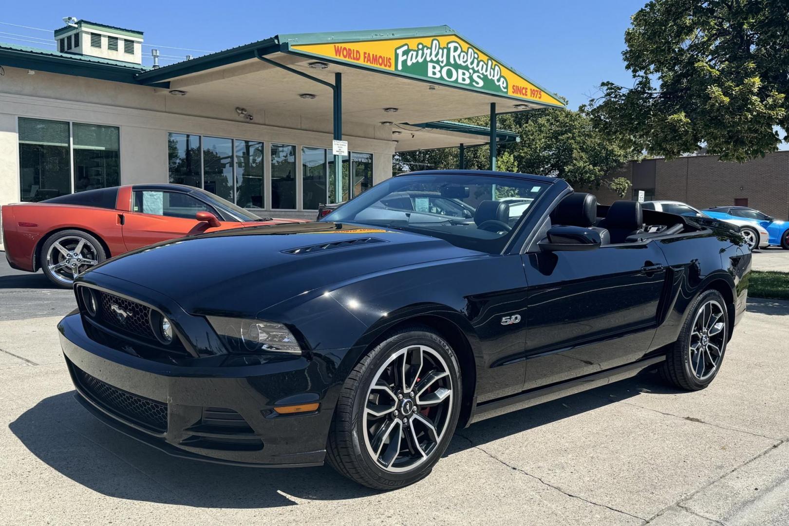 2014 Black /Charcoal Black Ford Mustang GT Premium (1ZVBP8FF3E5) with an V8 5.0 Liter engine, Automatic 6 Speed transmission, located at 2304 W. Main St., Boise, ID, 83702, (208) 342-7777, 43.622105, -116.218658 - 2014 Ford Mustang GT Convertible Premium! Only 36k Miles! One Idaho Owner since 2015! One Washington owner in 2014. New Tires And Clean! - Photo#0