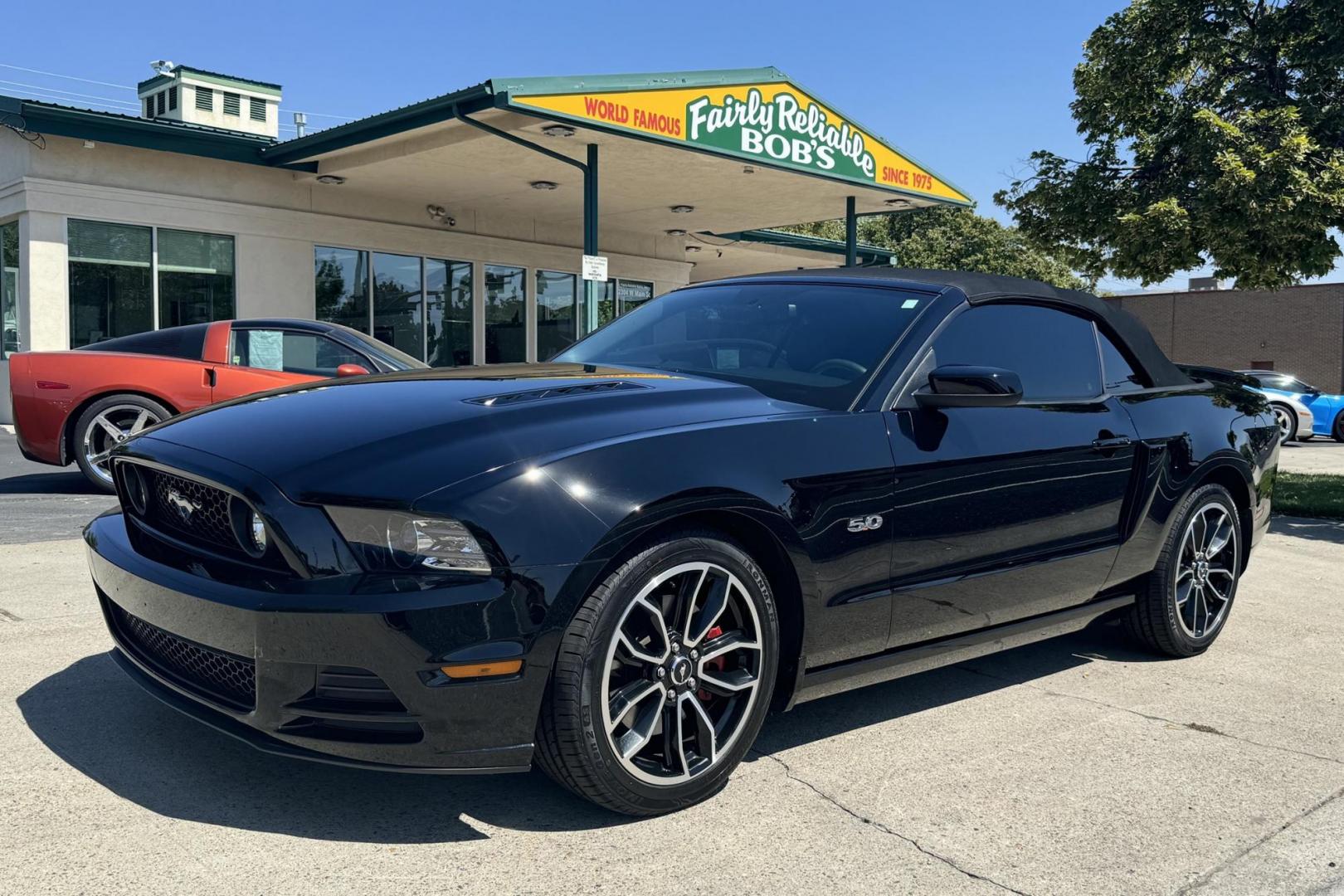 2014 Black /Charcoal Black Ford Mustang GT Premium (1ZVBP8FF3E5) with an V8 5.0 Liter engine, Automatic 6 Speed transmission, located at 2304 W. Main St., Boise, ID, 83702, (208) 342-7777, 43.622105, -116.218658 - 2014 Ford Mustang GT Convertible Premium! Only 36k Miles! One Idaho Owner since 2015! One Washington owner in 2014. New Tires And Clean! - Photo#16