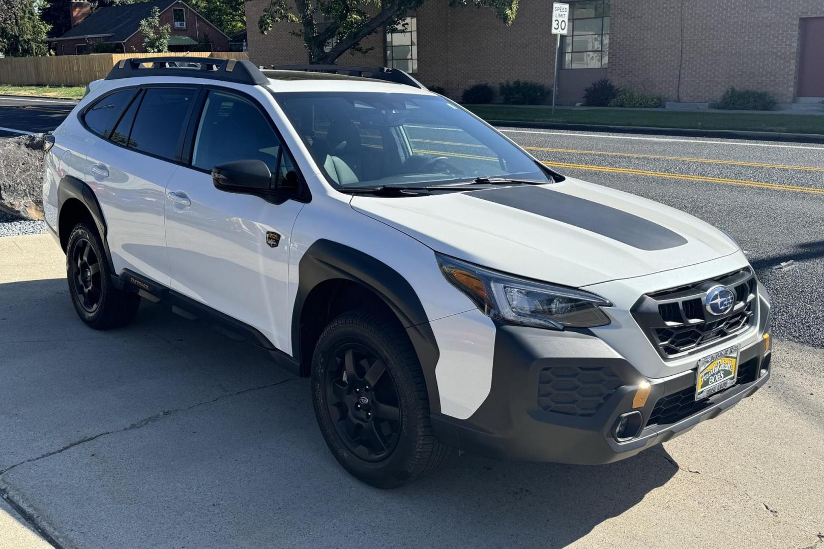 2024 Crystal White Pearl /Black Subaru Outback Wilderness Outback Wilderness (4S4BTGUD1R3) with an H4 2.4 Liter engine, Automatic transmission, located at 2304 W. Main St., Boise, ID, 83702, (208) 342-7777, 43.622105, -116.218658 - Remaining Factory Warranty! Clean And Ready For Adventure! - Photo#1