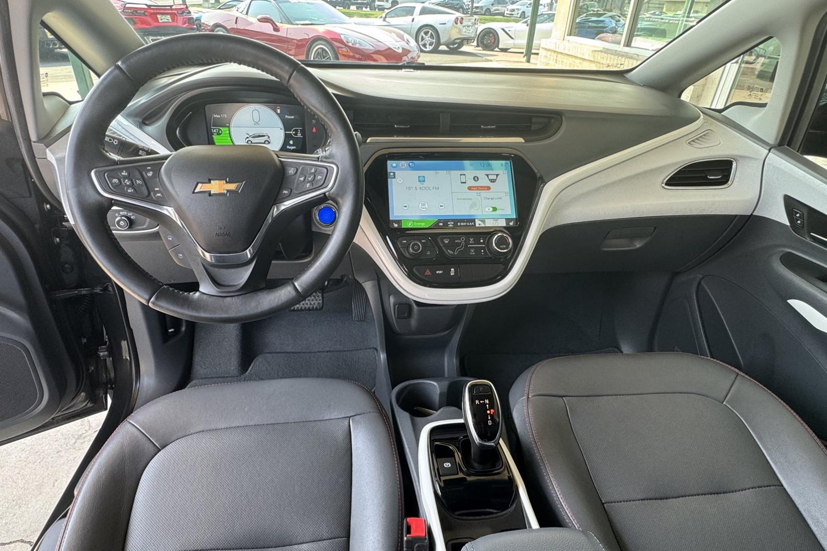 2018 Nighfall Gray Metallic /Dark Galvanized Gray Chevrolet Bolt Premier Premier (1G1FX6S00J4) with an 60 kWh engine, Automatic transmission, located at 2304 W. Main St., Boise, ID, 83702, (208) 342-7777, 43.622105, -116.218658 - Photo#14