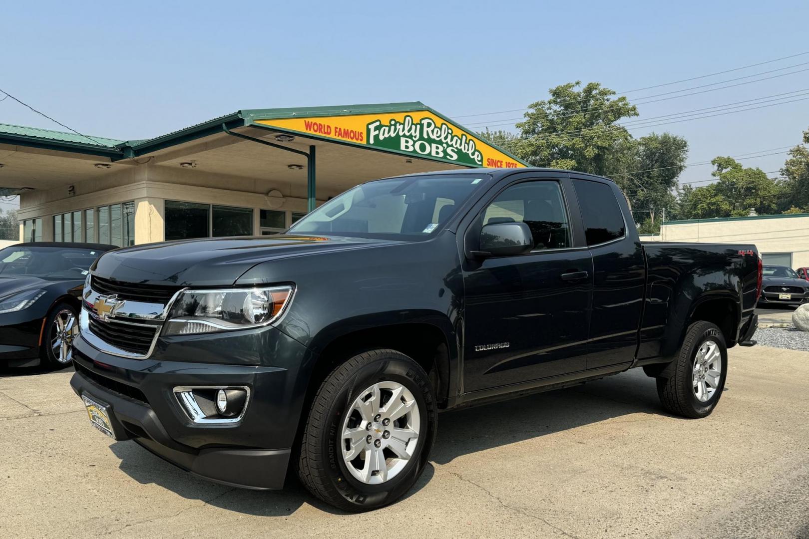 2018 Gasoline Metallic 2 /Black Chevrolet Colorado Extended Cab LT (1GCHTCEN4J1) with an V6 3.6 Liter engine, Automatic 8 Speed transmission, located at 2304 W. Main St., Boise, ID, 83702, (208) 342-7777, 43.622105, -116.218658 - Photo#0