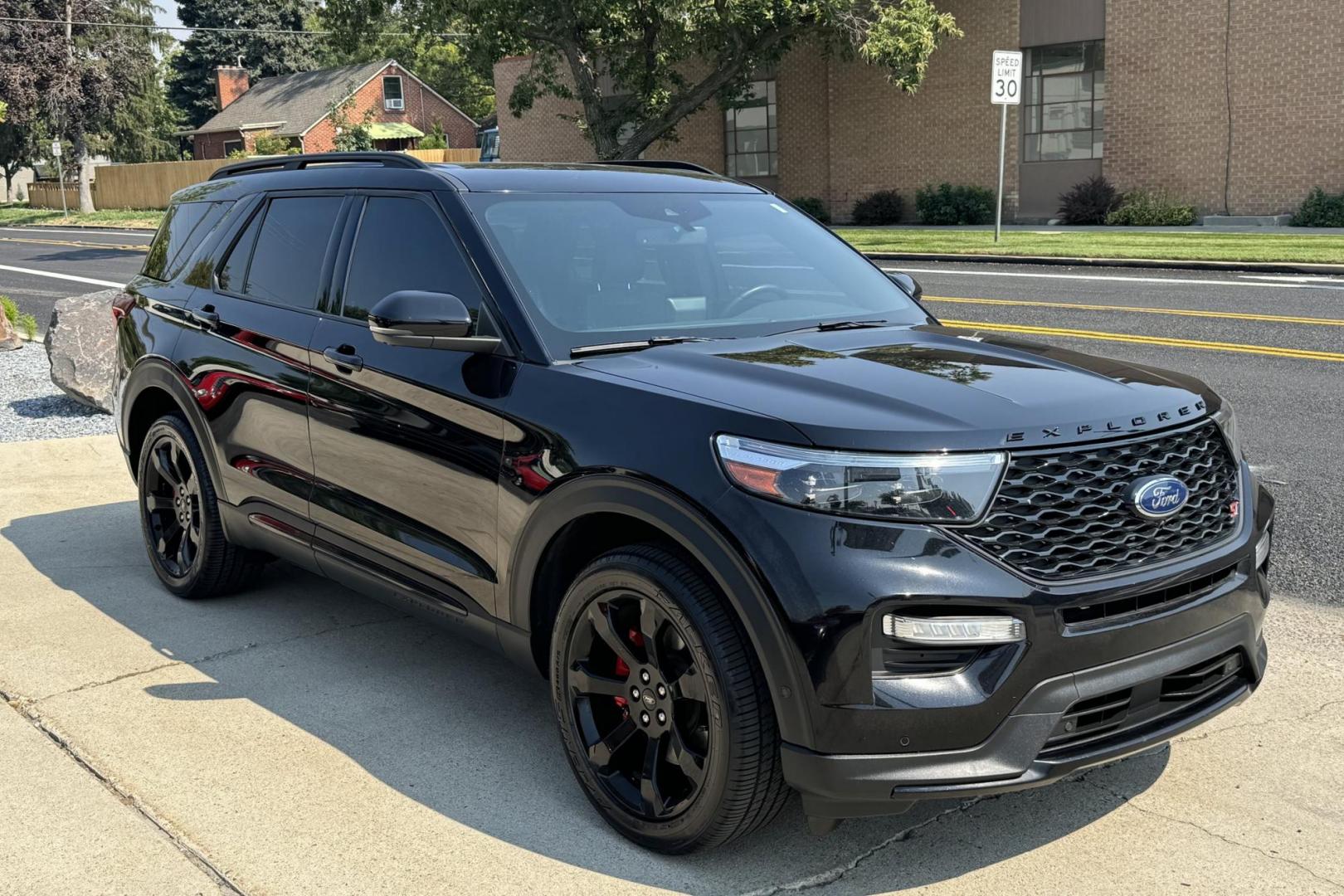 2021 Black /Black Ford Explorer ST ST (1FM5K8GC4MG) with an V6 3.0 Liter Twin Turbo engine, Automatic 10 Speed transmission, located at 2304 W. Main St., Boise, ID, 83702, (208) 342-7777, 43.622105, -116.218658 - Luxury And Performance In One Package! 3rd Row Seating Too! - Photo#1