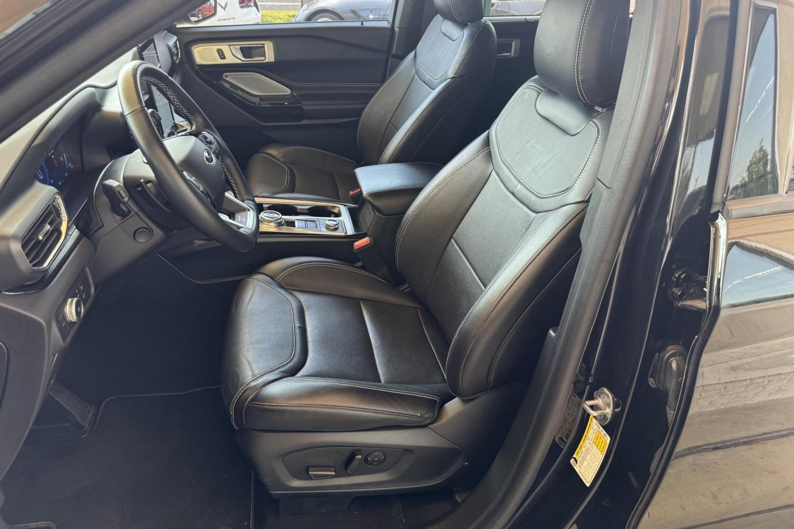 2021 Black /Black Ford Explorer ST ST (1FM5K8GC4MG) with an V6 3.0 Liter Twin Turbo engine, Automatic 10 Speed transmission, located at 2304 W. Main St., Boise, ID, 83702, (208) 342-7777, 43.622105, -116.218658 - Luxury And Performance In One Package! 3rd Row Seating Too! - Photo#10