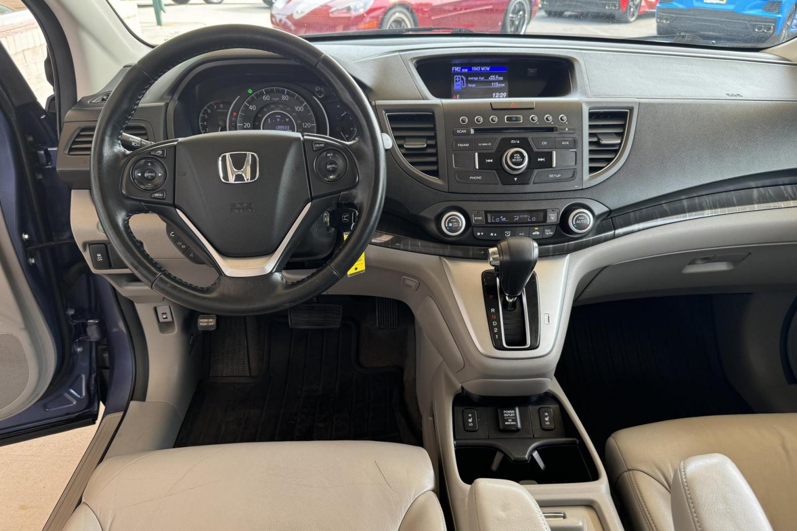 2013 Twilight Blue /Gray Honda CR-V EX-L (2HKRM4H73DH) with an 4 Cyl 2.4 Liter engine, Automatic 5 Speed transmission, located at 2304 W. Main St., Boise, ID, 83702, (208) 342-7777, 43.622105, -116.218658 - One Family Owned Idaho Car! - Photo#10