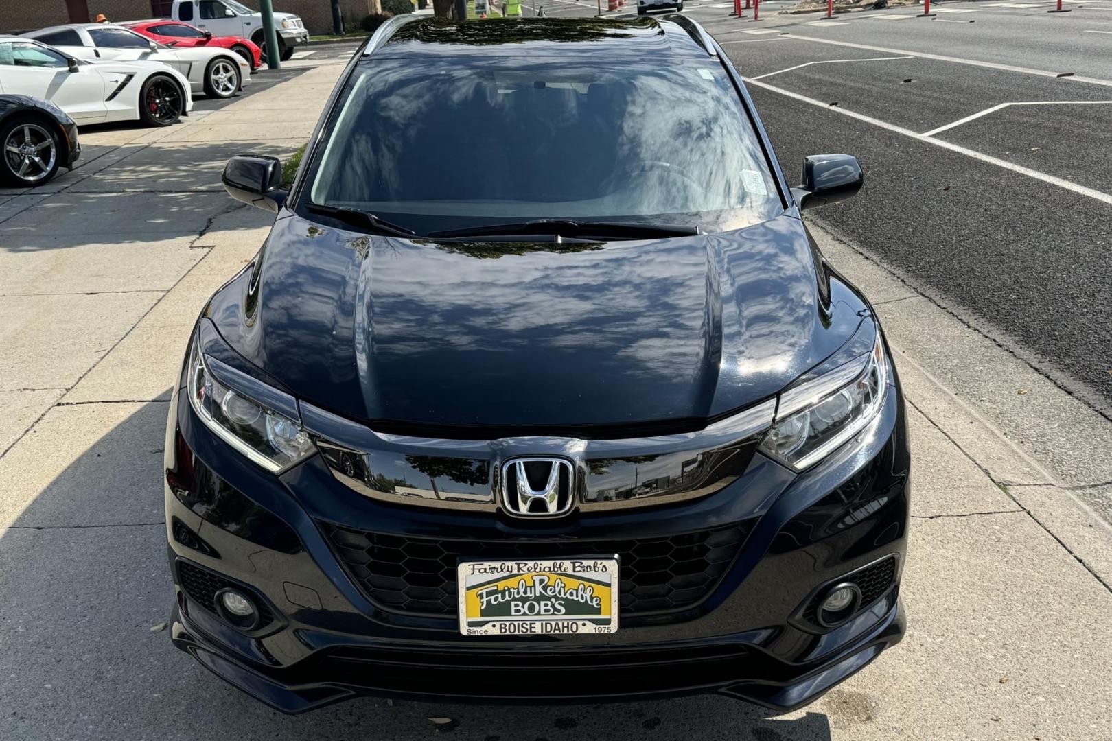 2022 Black /Black Honda HR-V Sport (3CZRU6H10NM) with an 4 Cyl 1.8 Liter engine, Automatic transmission, located at 2304 W. Main St., Boise, ID, 83702, (208) 342-7777, 43.622105, -116.218658 - Gas Miser With New Tires Too! One Owner Idaho Car! - Photo#3