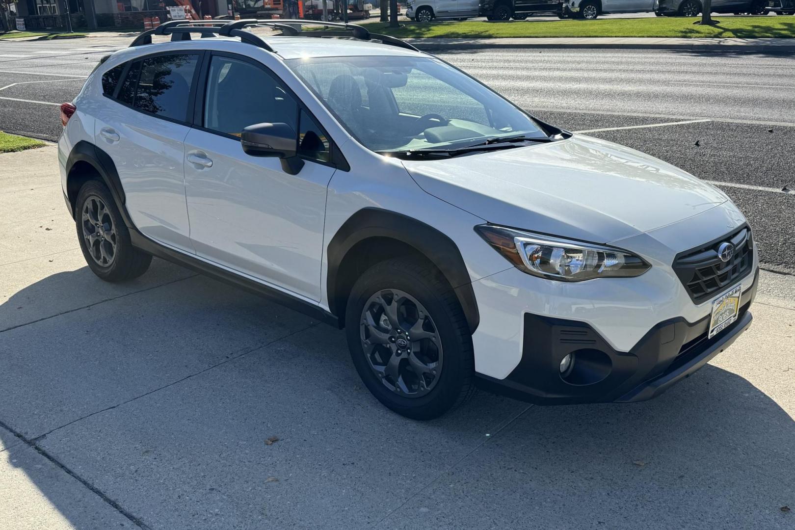 2021 Crystal White Pearl /Black Subaru Crosstrek Sport (JF2GTHRC8MH) with an H4 2.5 Liter engine, Automatic transmission, located at 2304 W. Main St., Boise, ID, 83702, (208) 342-7777, 43.622105, -116.218658 - One Owner Idaho Car! - Photo#2