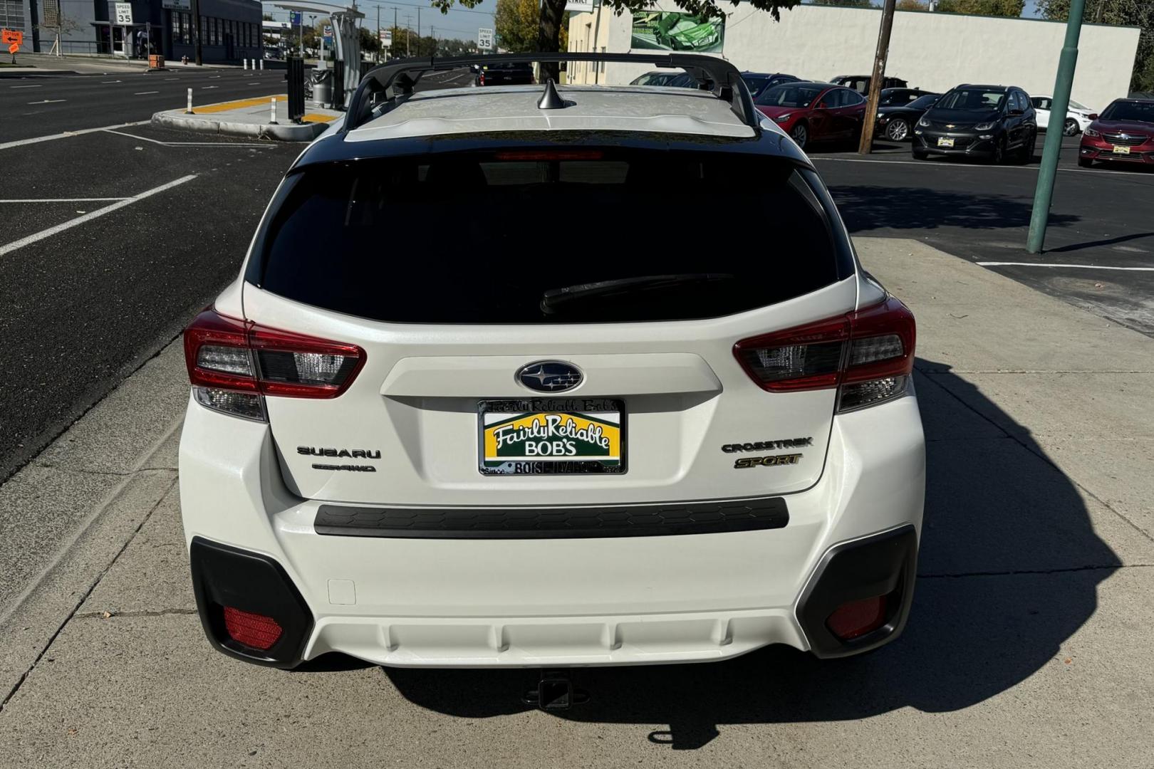 2021 Crystal White Pearl /Black Subaru Crosstrek Sport (JF2GTHRC8MH) with an H4 2.5 Liter engine, Automatic transmission, located at 2304 W. Main St., Boise, ID, 83702, (208) 342-7777, 43.622105, -116.218658 - One Owner Idaho Car! - Photo#1