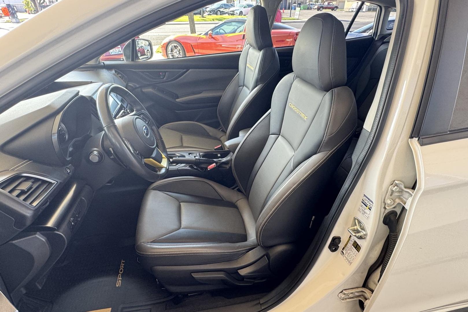 2021 Crystal White Pearl /Black Subaru Crosstrek Sport (JF2GTHRC8MH) with an H4 2.5 Liter engine, Automatic transmission, located at 2304 W. Main St., Boise, ID, 83702, (208) 342-7777, 43.622105, -116.218658 - One Owner Idaho Car! - Photo#4