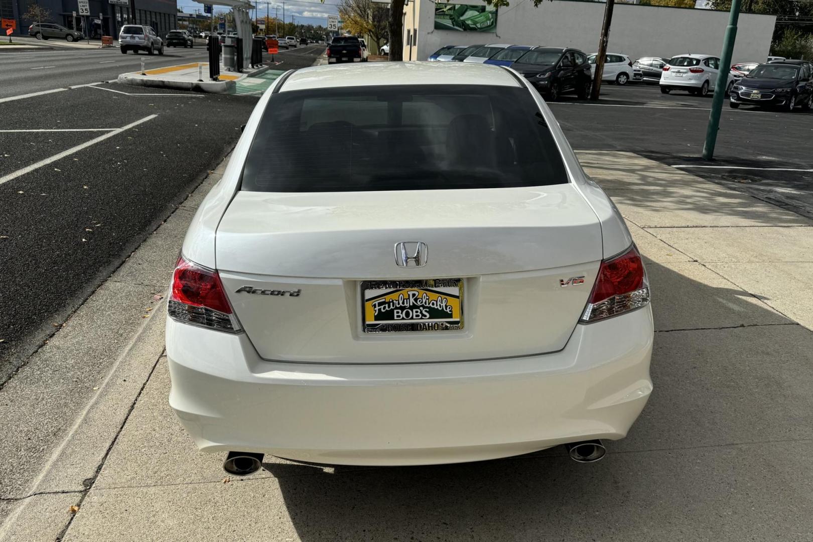 2010 White Diamond Pearl /Tan Honda Accord EX (1HGCP3F75AA) with an V6 3.5 Liter engine, Automatic transmission, located at 2304 W. Main St., Boise, ID, 83702, (208) 342-7777, 43.622105, -116.218658 - One Owner Honda! New Tires And Ready To Go! - Photo#1