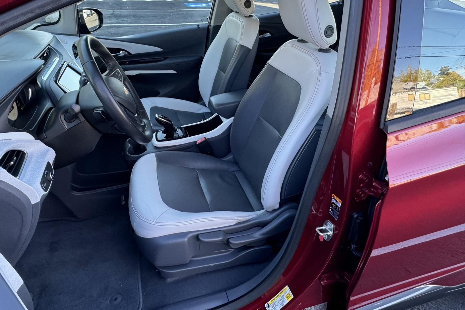 2017 Cajun Red /Dark Galvanized/Sky Cool Gray Chevrolet Bolt Premier Premier (1G1FX6S01H4) with an 60 kWh engine, Automatic transmission, located at 2304 W. Main St., Boise, ID, 83702, (208) 342-7777, 43.622105, -116.218658 - Factory Main Drive Battery Warranty Until 08/2032 or 133k Miles! - Photo#10