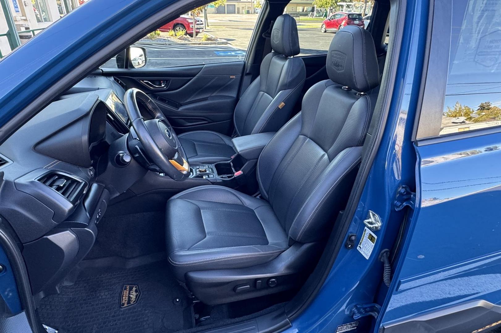 2022 Geyser Blue /Black Subaru Forester Wilderness (JF2SKAMC5NH) with an H4 2.5 Liter engine, Automatic transmission, located at 2304 W. Main St., Boise, ID, 83702, (208) 342-7777, 43.622105, -116.218658 - Financing Available O.A.C. - Photo#16