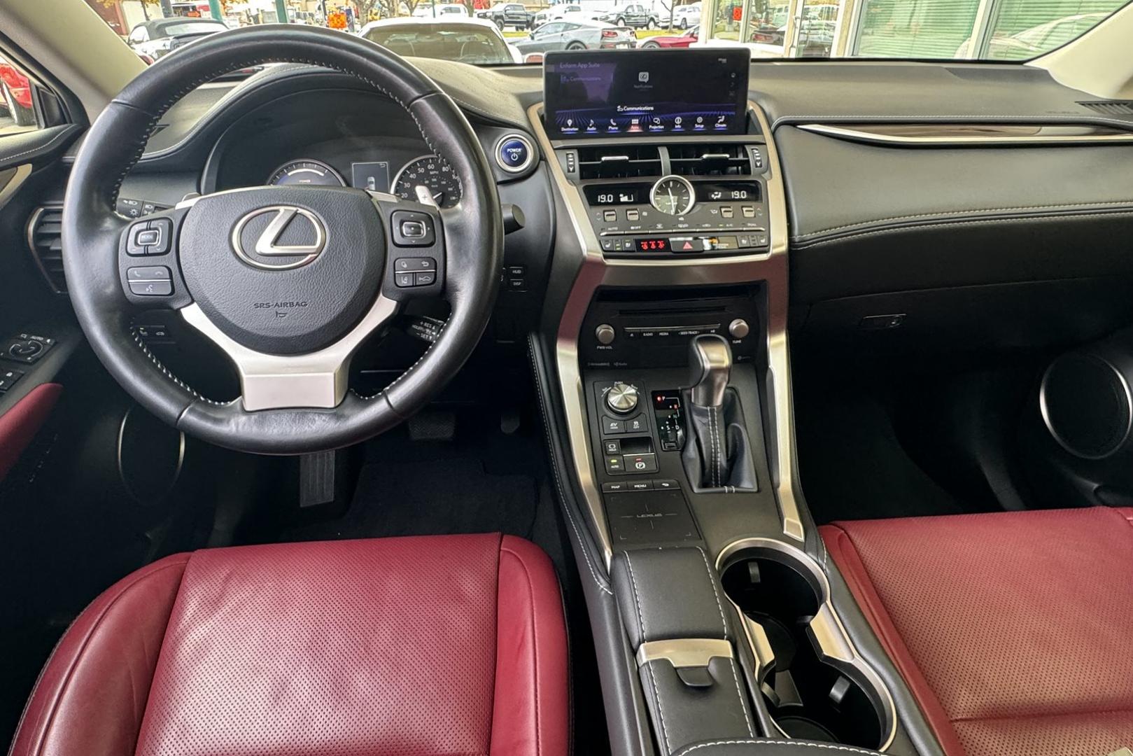 2020 Eminent White Pearl /Red Lexus NX 300H Luxury (JTJHJRDZ4L5) with an 4 Cyl 2.5 Liter Hybrid engine, Automatic transmission, located at 2304 W. Main St., Boise, ID, 83702, (208) 342-7777, 43.622105, -116.218658 - Great Fuel Economy! Amazing Comfort! - Photo#25