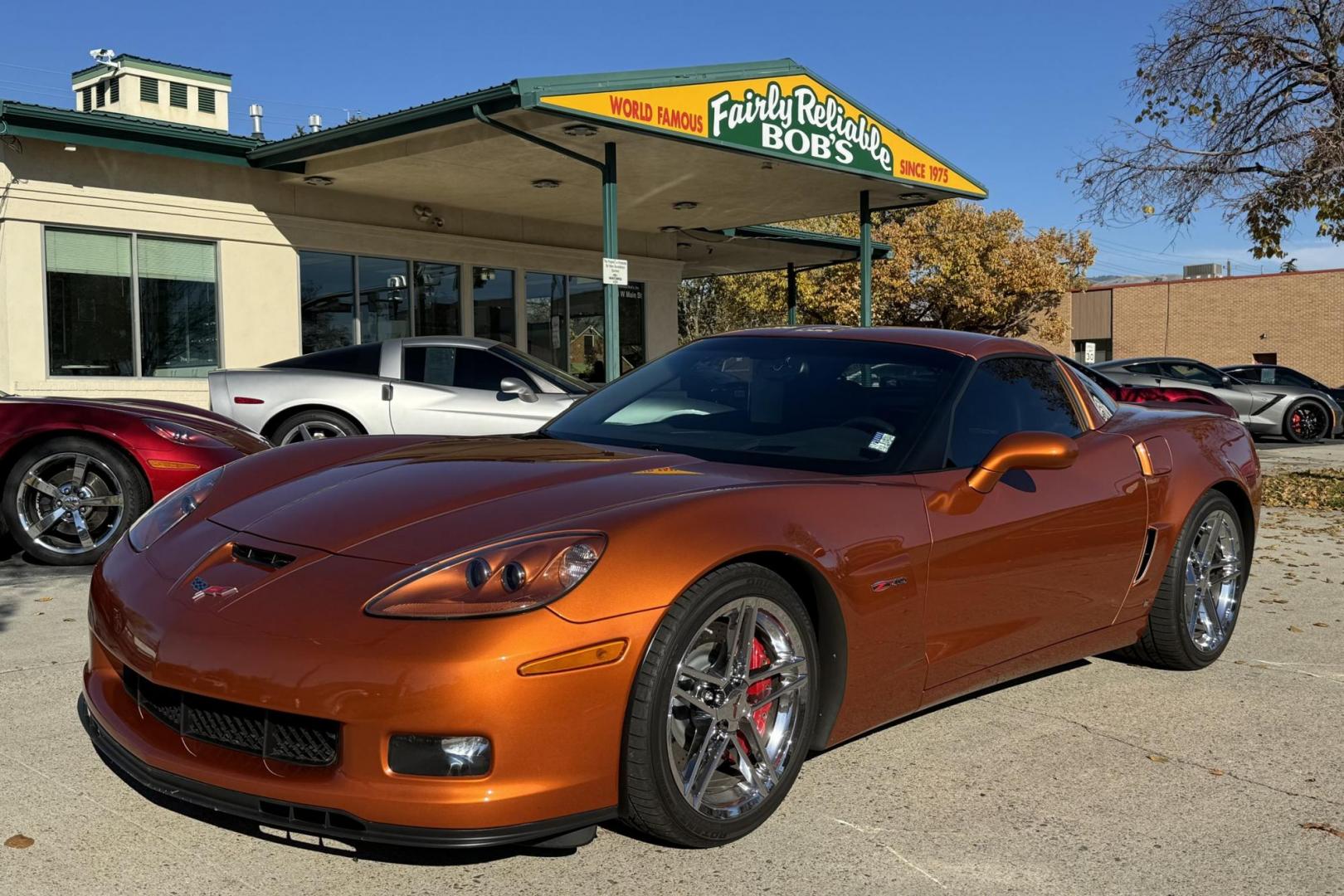 2008 Atomic Orange /Ebony Leather Chevrolet Corvette Z06 (1G1YY26E885) with an V8 7.0 Liter engine, 6 Speed Manual transmission, located at 2304 W. Main St., Boise, ID, 83702, (208) 342-7777, 43.622105, -116.218658 - Stunning LS7 505 Horsepower Z06! - Photo#0