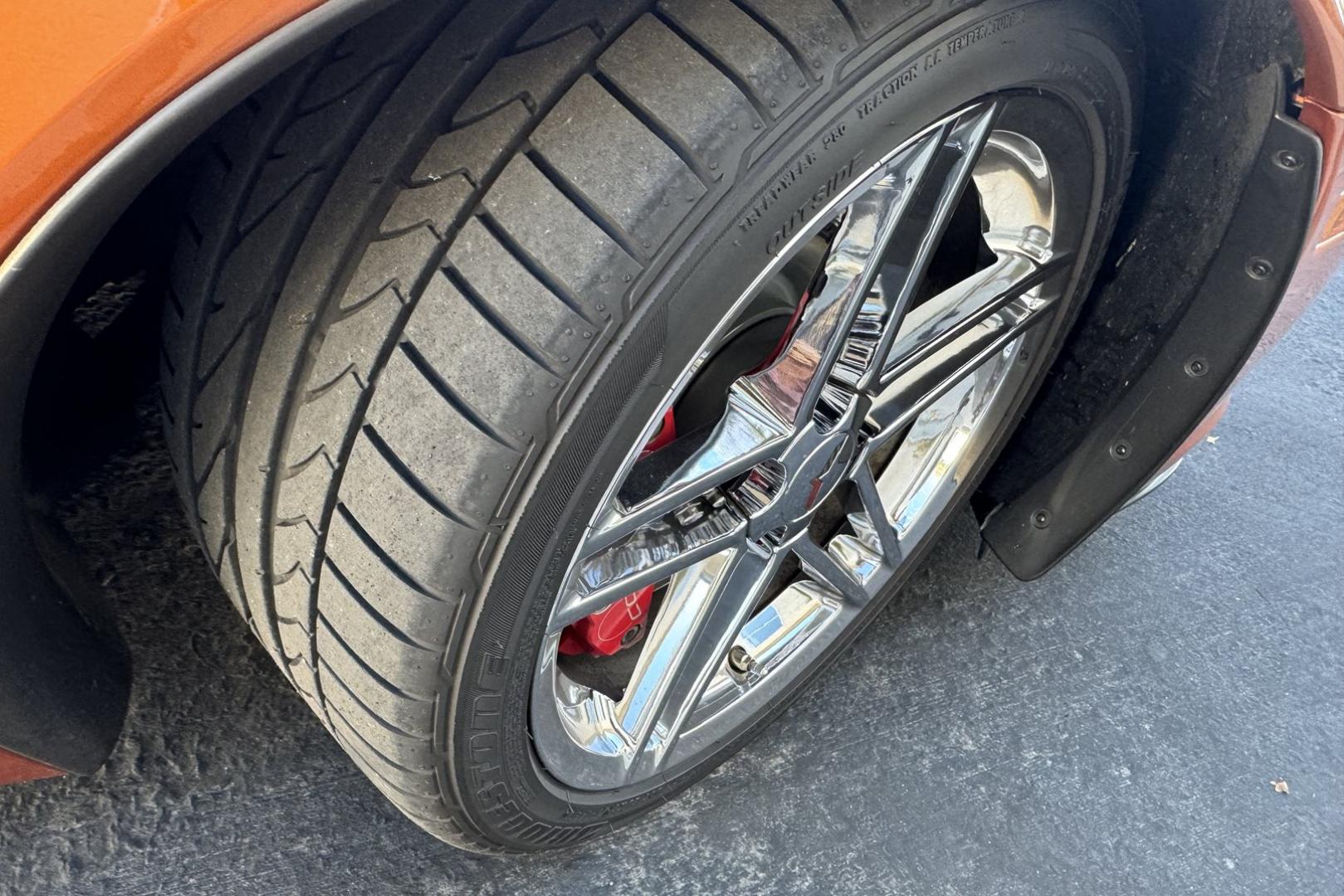 2008 Atomic Orange /Ebony Leather Chevrolet Corvette Z06 (1G1YY26E885) with an V8 7.0 Liter engine, 6 Speed Manual transmission, located at 2304 W. Main St., Boise, ID, 83702, (208) 342-7777, 43.622105, -116.218658 - Stunning LS7 505 Horsepower Z06! - Photo#12